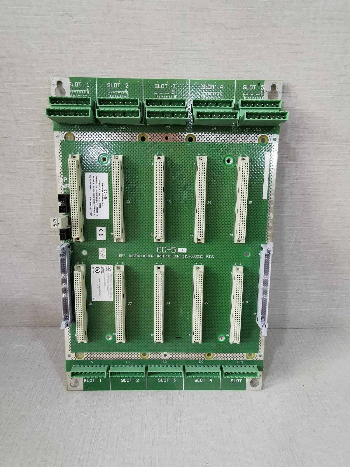 Siemens 580-234874-0 SIEMENS CC-5 580-234874-0 FIRE ALARM CARDCAGE BOARD 2