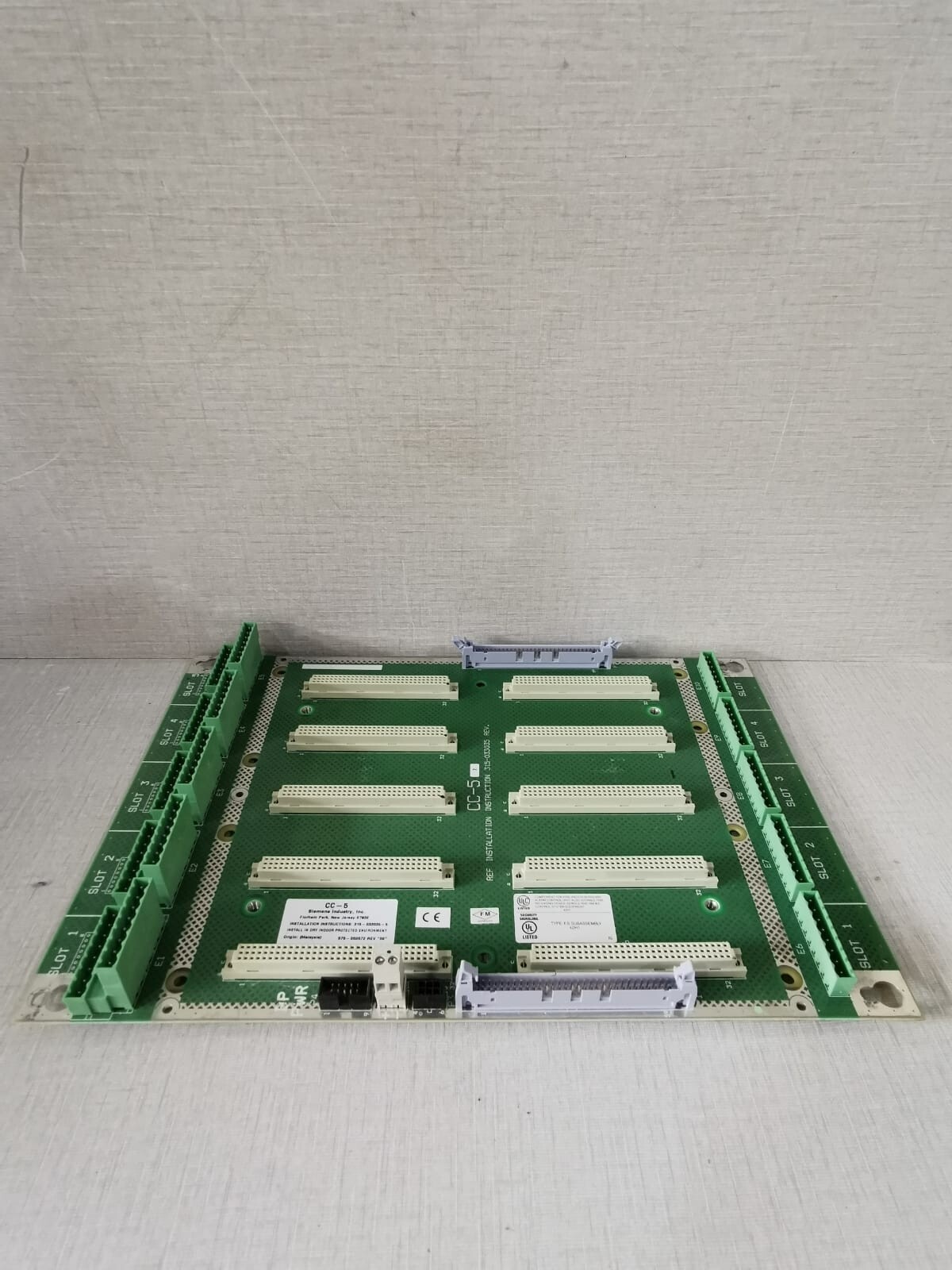 Siemens 580-234874-0 SIEMENS CC-5 580-234874-0 FIRE ALARM CARDCAGE BOARD 3
