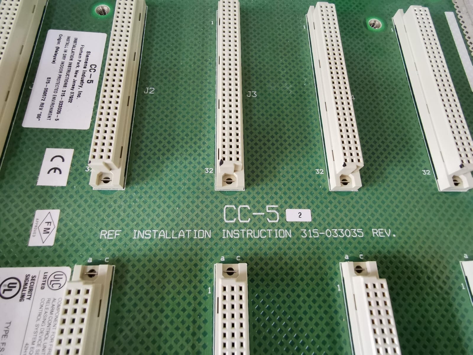 Siemens 580-234874-0 SIEMENS CC-5 580-234874-0 FIRE ALARM CARDCAGE BOARD 4