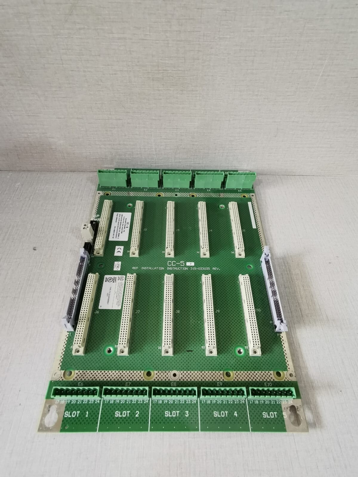 Siemens 580-234874-0 SIEMENS CC-5 580-234874-0 FIRE ALARM CARDCAGE BOARD 6