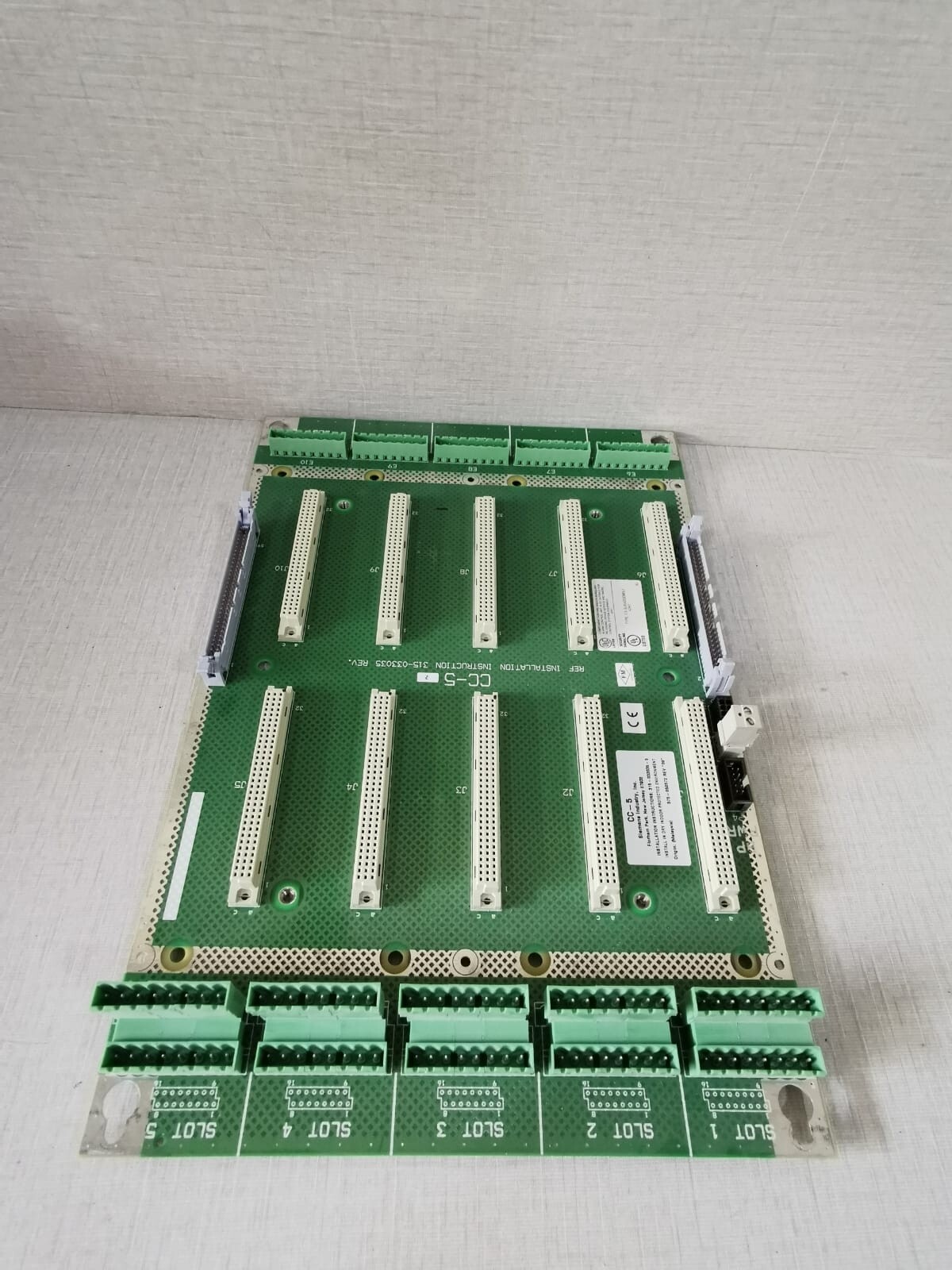 Siemens 580-234874-0 SIEMENS CC-5 580-234874-0 FIRE ALARM CARDCAGE BOARD 7