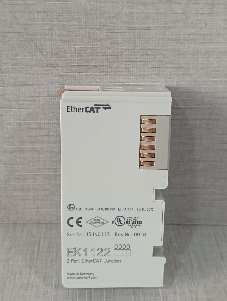 Beckhoff EK1122 BECKHOFF EK1122 2 PORT EtherCAT JUNCTION 4