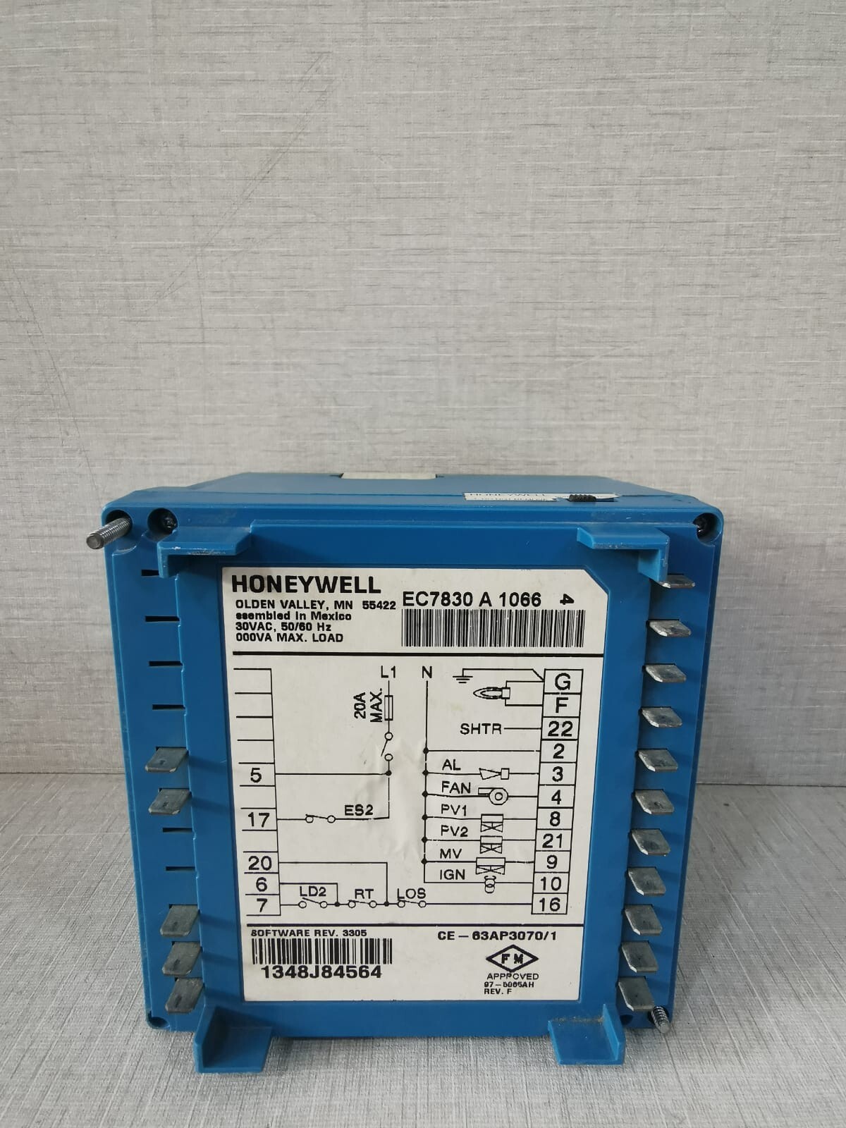 Honeywell CE-63AP3070 HONEYWELL CE-63AP3070/1 BURNER CONTROL 4