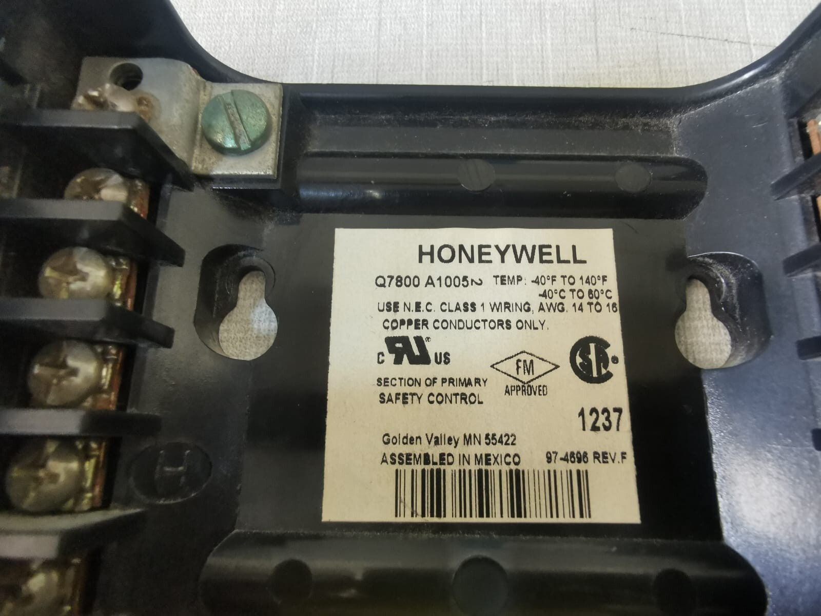 Honeywell CE-63AP3070 HONEYWELL CE-63AP3070/1 BURNER CONTROL 10