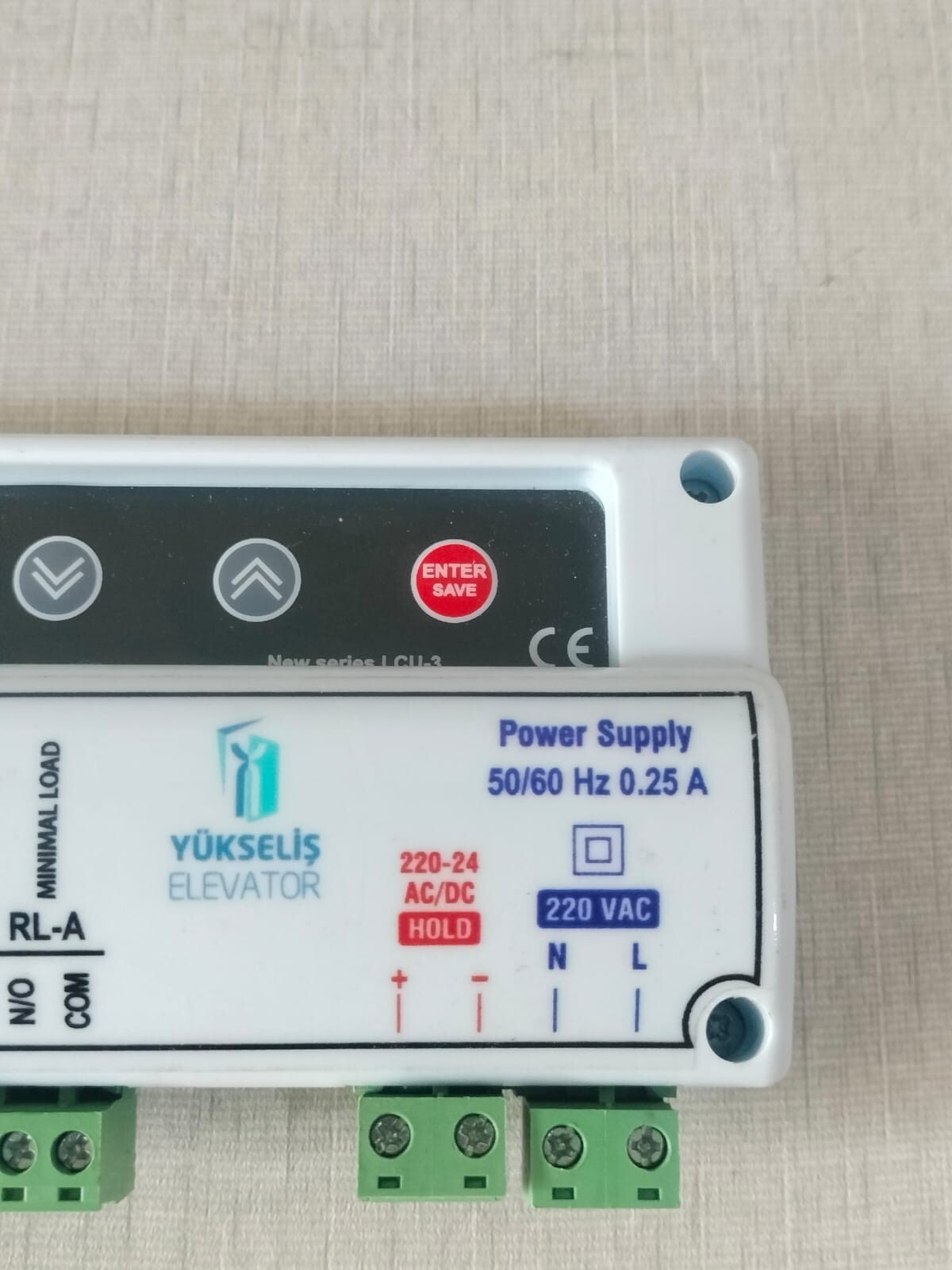 YUKSELIS ELEVATOR DC-50 YUKSELIS ELEVATOR POWER SUPPLY 220-24 AV/DC 50/60 Hz 0.25A WITH FHILTY BOX 4