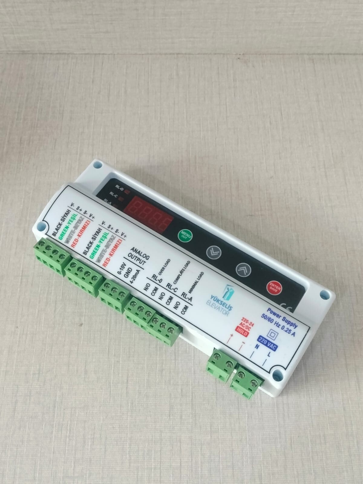 YUKSELIS ELEVATOR DC-50 YUKSELIS ELEVATOR POWER SUPPLY 220-24 AV/DC 50/60 Hz 0.25A WITH FHILTY BOX 7