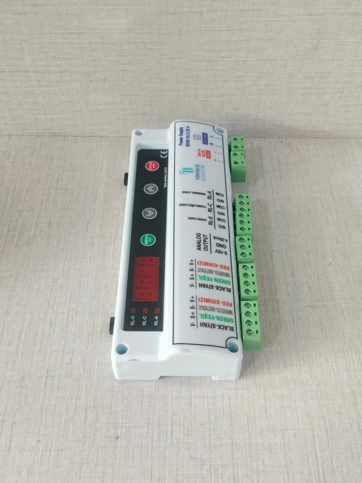 YUKSELIS ELEVATOR DC-50 YUKSELIS ELEVATOR POWER SUPPLY 220-24 AV/DC 50/60 Hz 0.25A WITH FHILTY BOX 8