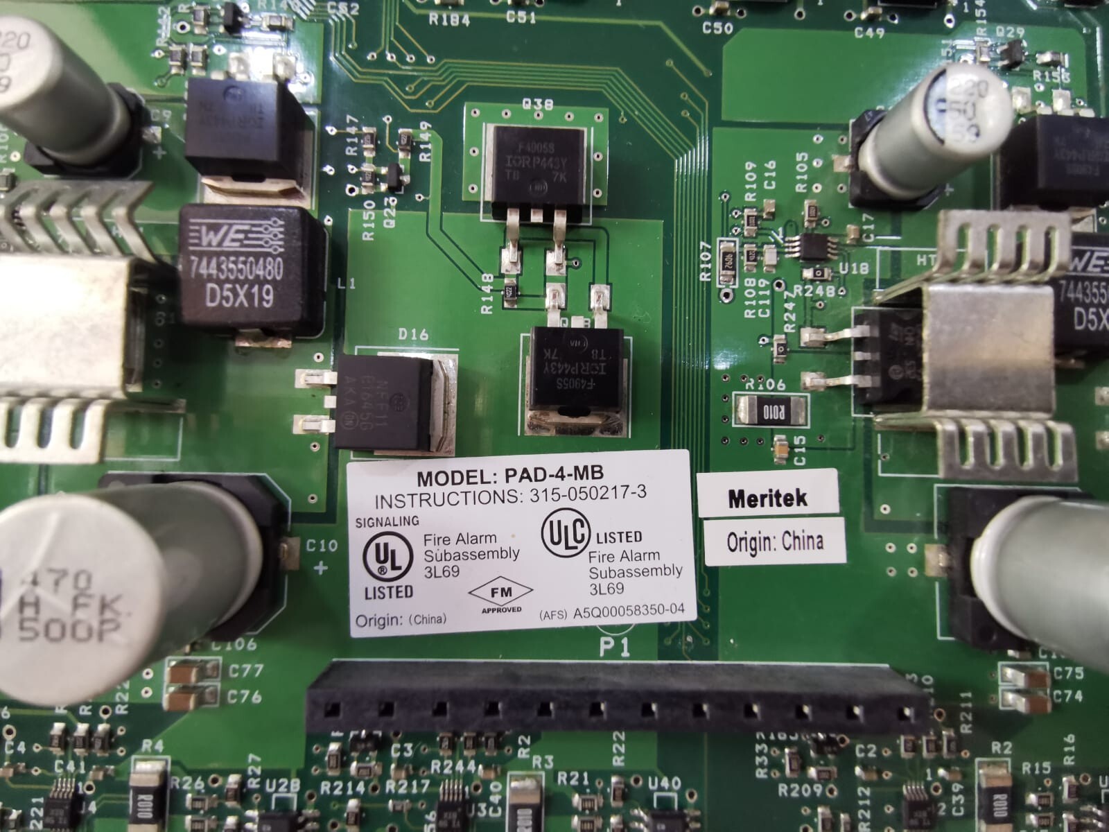 Siemens PAD-4-MB SIEMENS PAD-4-MB NAC EXPANDER REPLACEMENT BOARD 2