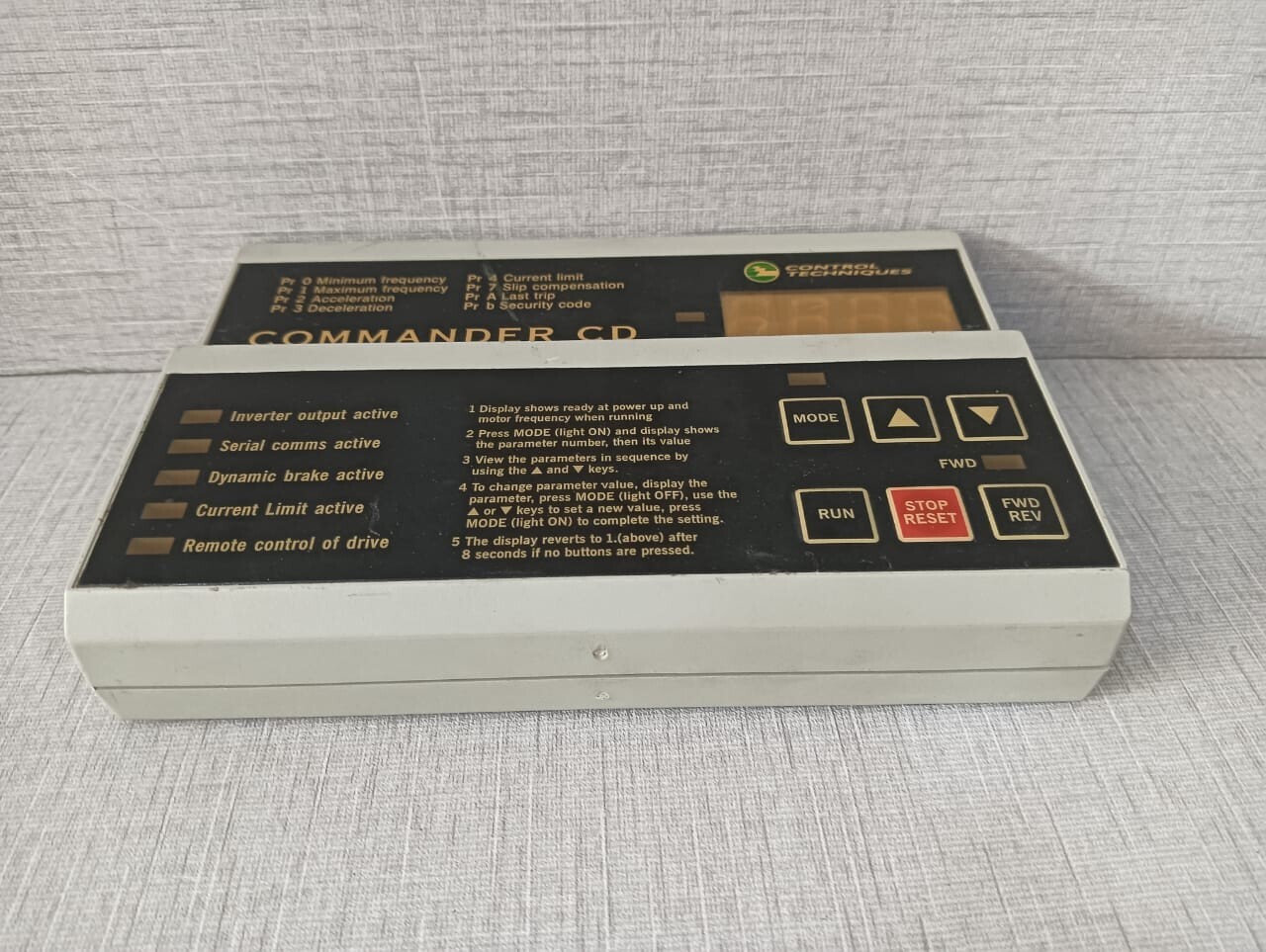 Control Techniques DCN-93400 Control Techniques DCN 93400 Commander CD Interface Display 4