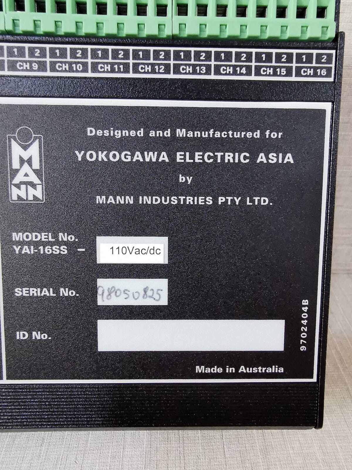 Yokogawa YAI-16SS YOKOGAWA Model No YAI-16SS 110V AC/DC 3