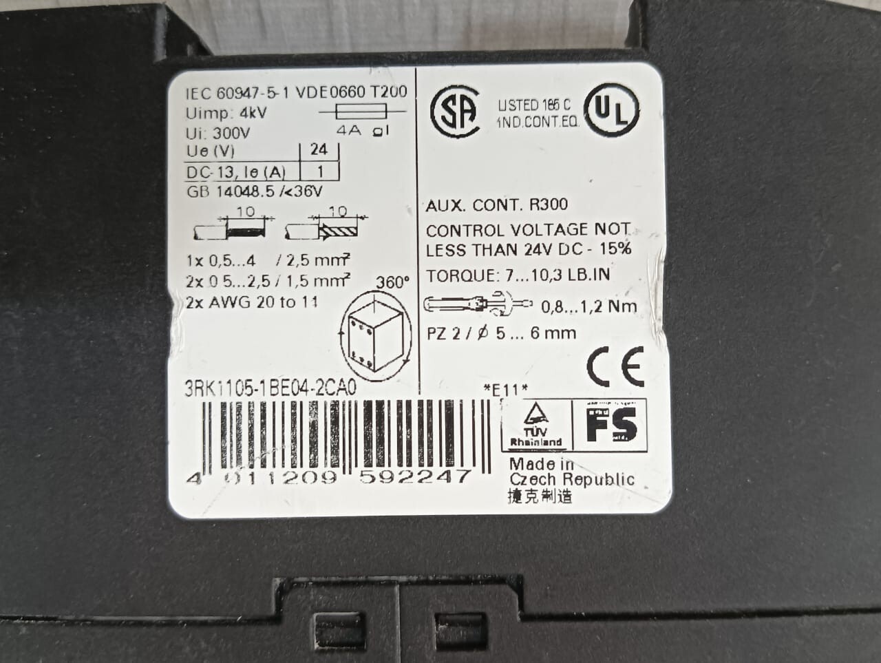 Siemens 3RK1105-1BE04-2CA0 Siemens 3RK1105-1BE04-2CA0 v3.04 Safety Monitor 3