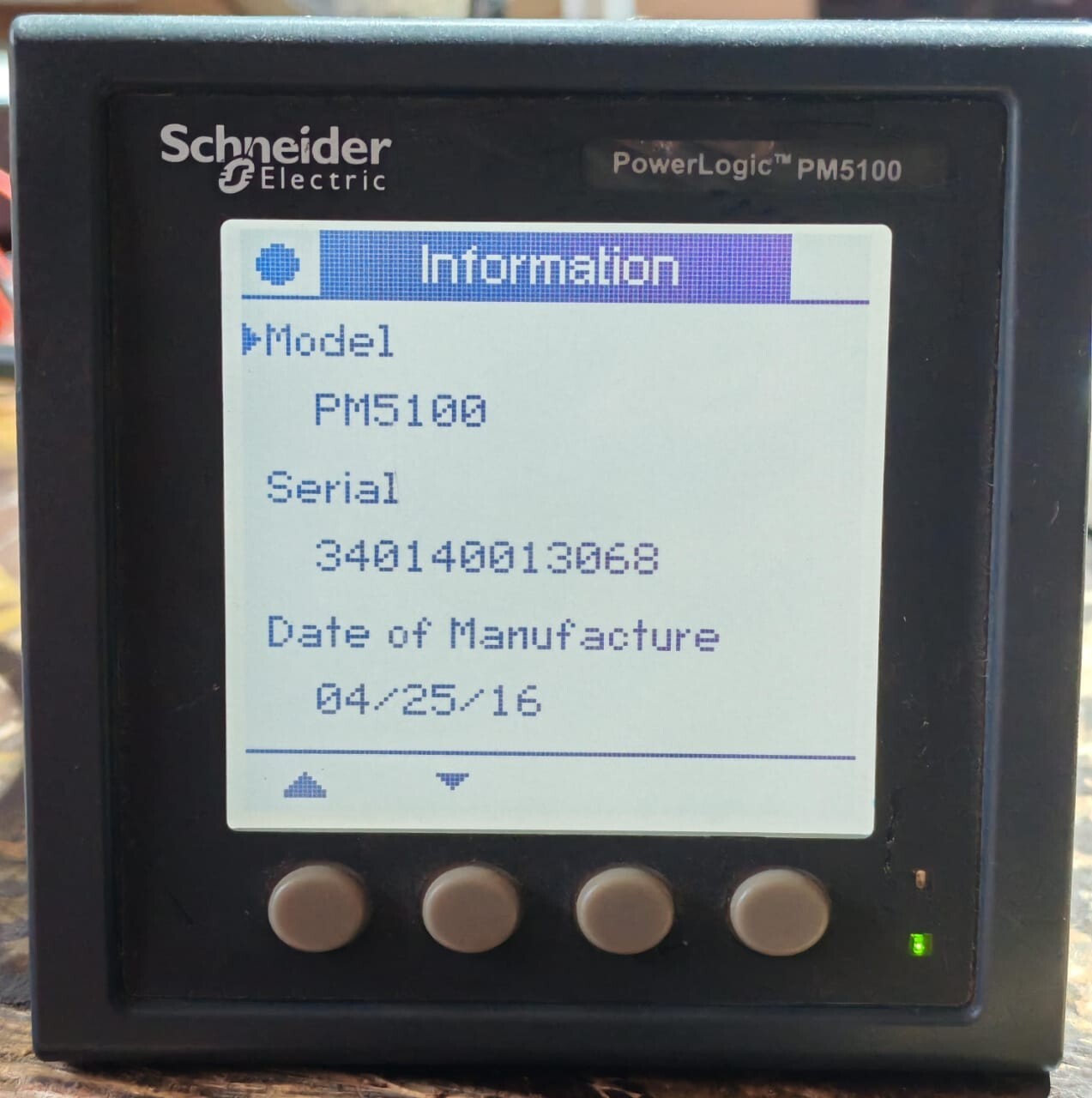 Schneider Electric PM5100 / METSEPM5100 V01.50 HW: A1 SCHNEIDER ELECTRIC POWERLOGIC PM5100 / METSEPM5100 POWER METER - TRIED & TESTED 3