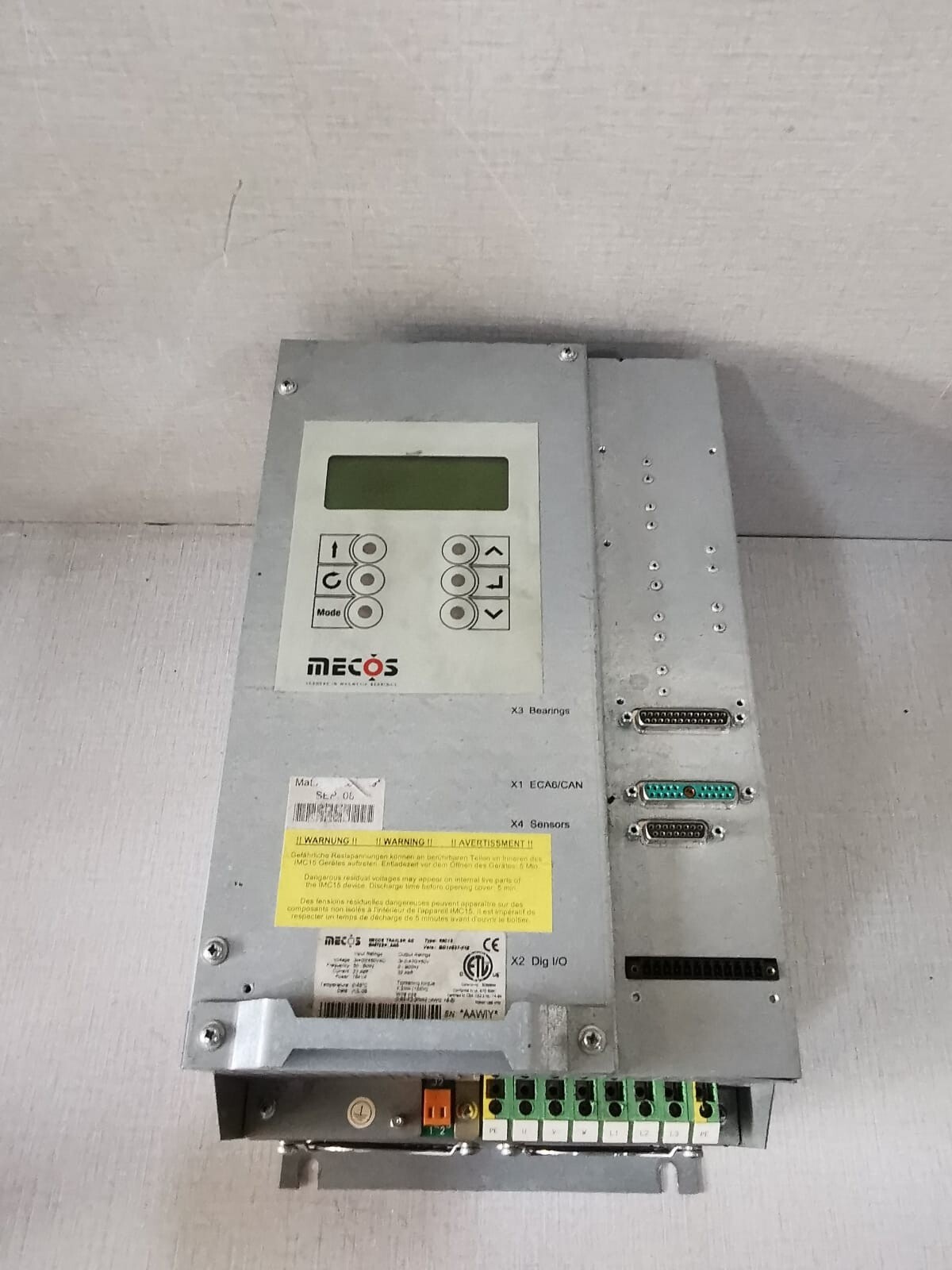 MECOS BG10873-01E MECOS IMC15 VERS.BG10873-01E 3X400/460VAC 50/60Hz INVERTER 5