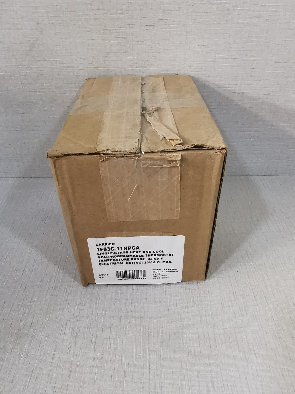 Carrier 1F83C-11NPCA 1F83C-11NP Carrier 1F83C-11NPCA NON-PROGRAMMABLE THERMOSTAT 10