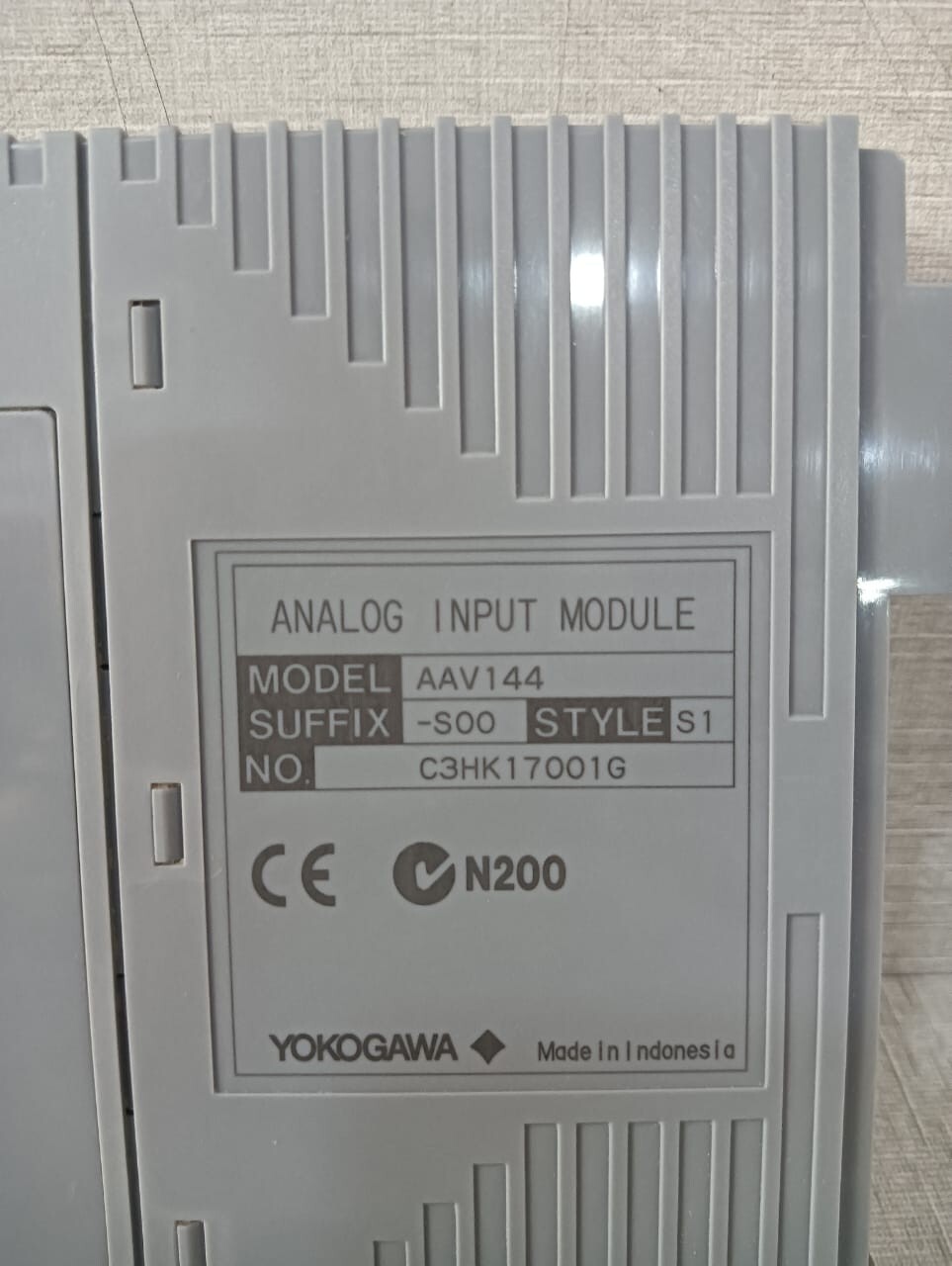 Yokogawa AAV144-S00 AAV144 YOKOGAWA AAV144-S00 STYLE S1 ANALOG INPUT MODULE WITH ATK4A-00 S1 ADAPTER 4