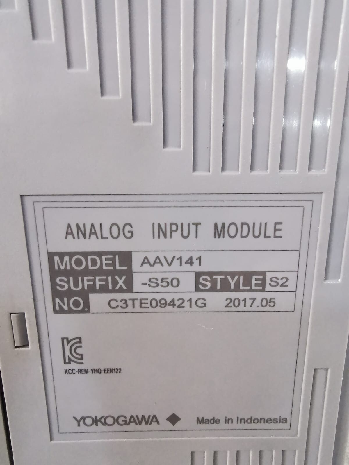 Yokogawa AAV141-S50 AAV141 YOKOGAWA AAV141-S50 STYLE S2 ANALOG INPUT MODULE WITH ATK4A-00 S1 5