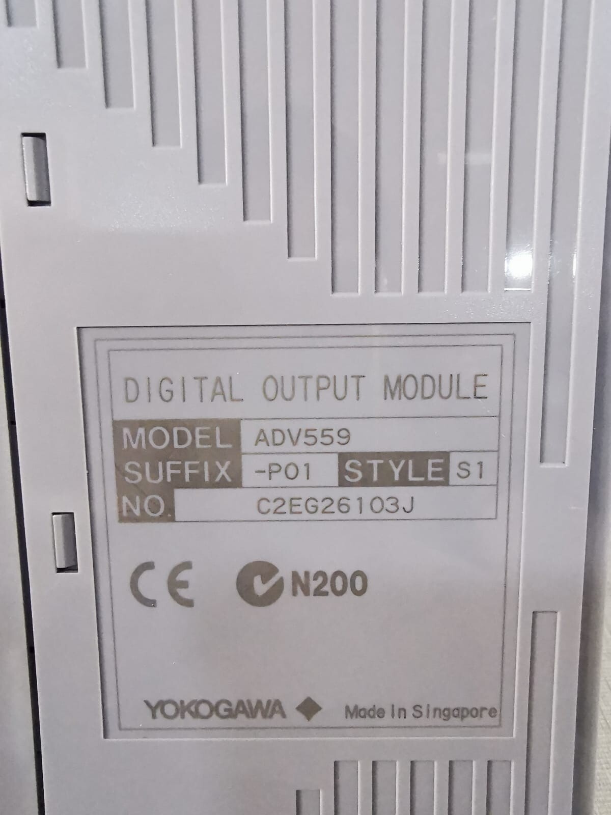Yokogawa ADV559-P01 ADV559 YOKOGAWA ADV559-P01 STYLE S1 DIGITAL OUTPUT MODULE 3