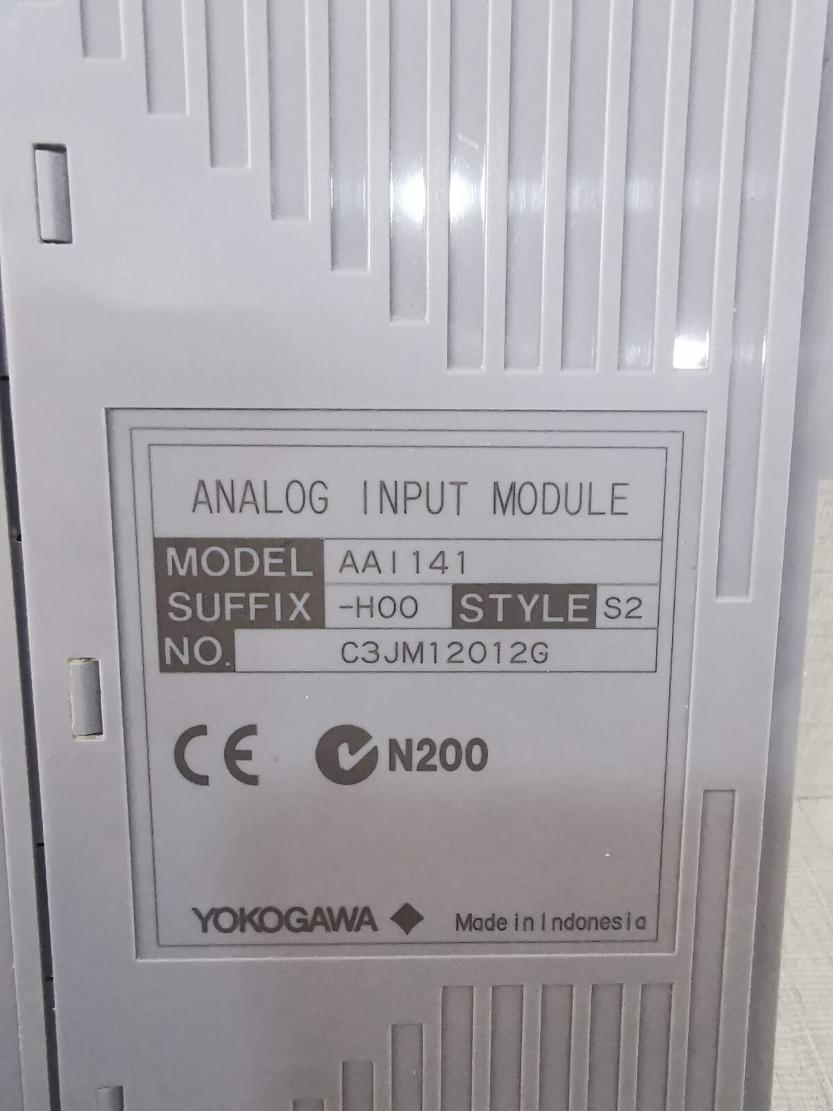 Yokogawa AAI141-H00 AAI141 YOKOGAWA AAI141-H00 STYLE S2 ANALOG INPUT MODULE WITH ATK4A-00 S1 3