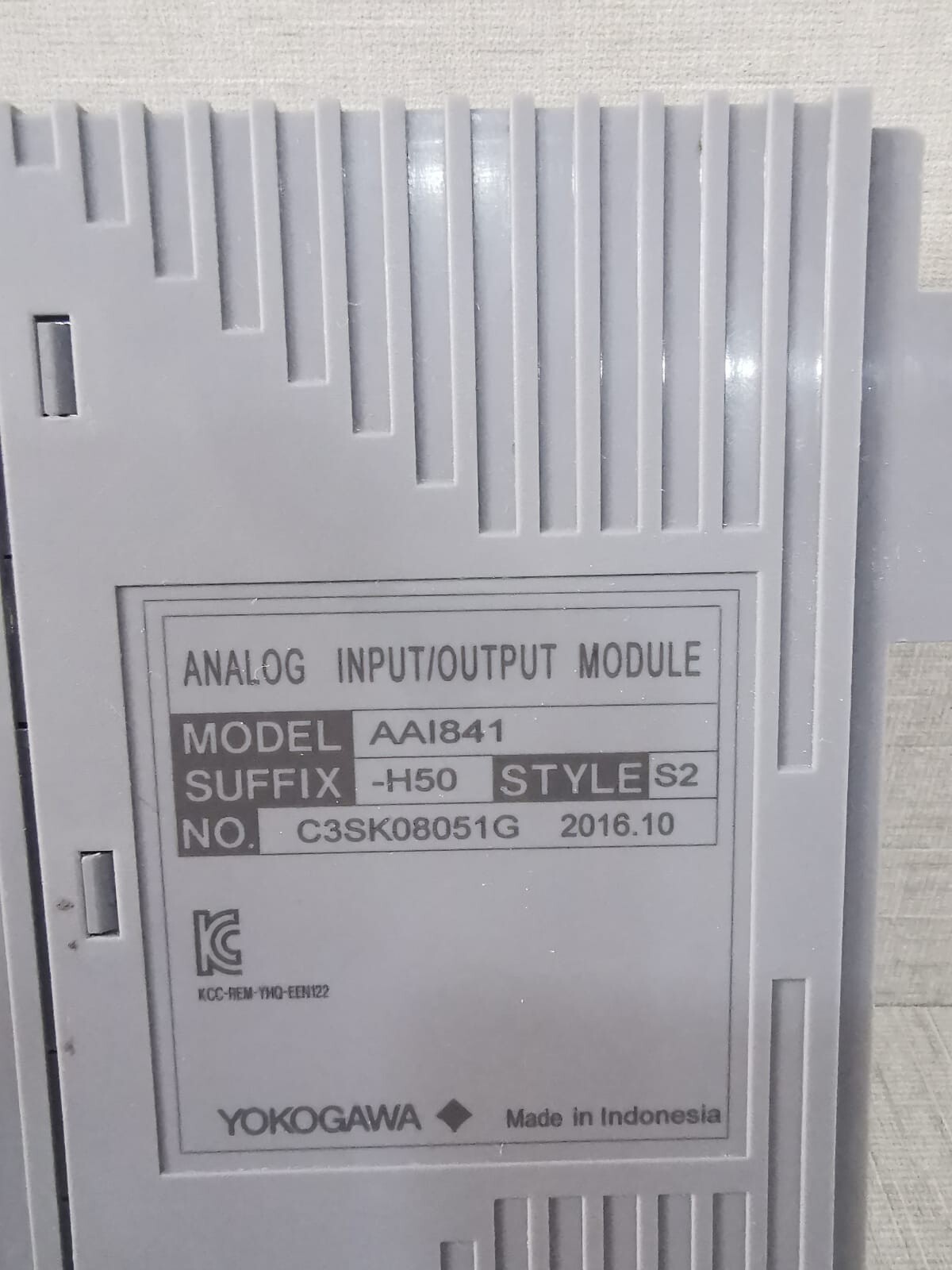 Yokogawa AAI841-H50 AAI841 YOKOGAWA AAI841-H50 STYLE S2 ANALOG INPUT/OUTPUT MODULE WITH ATK4A-00 S1 3