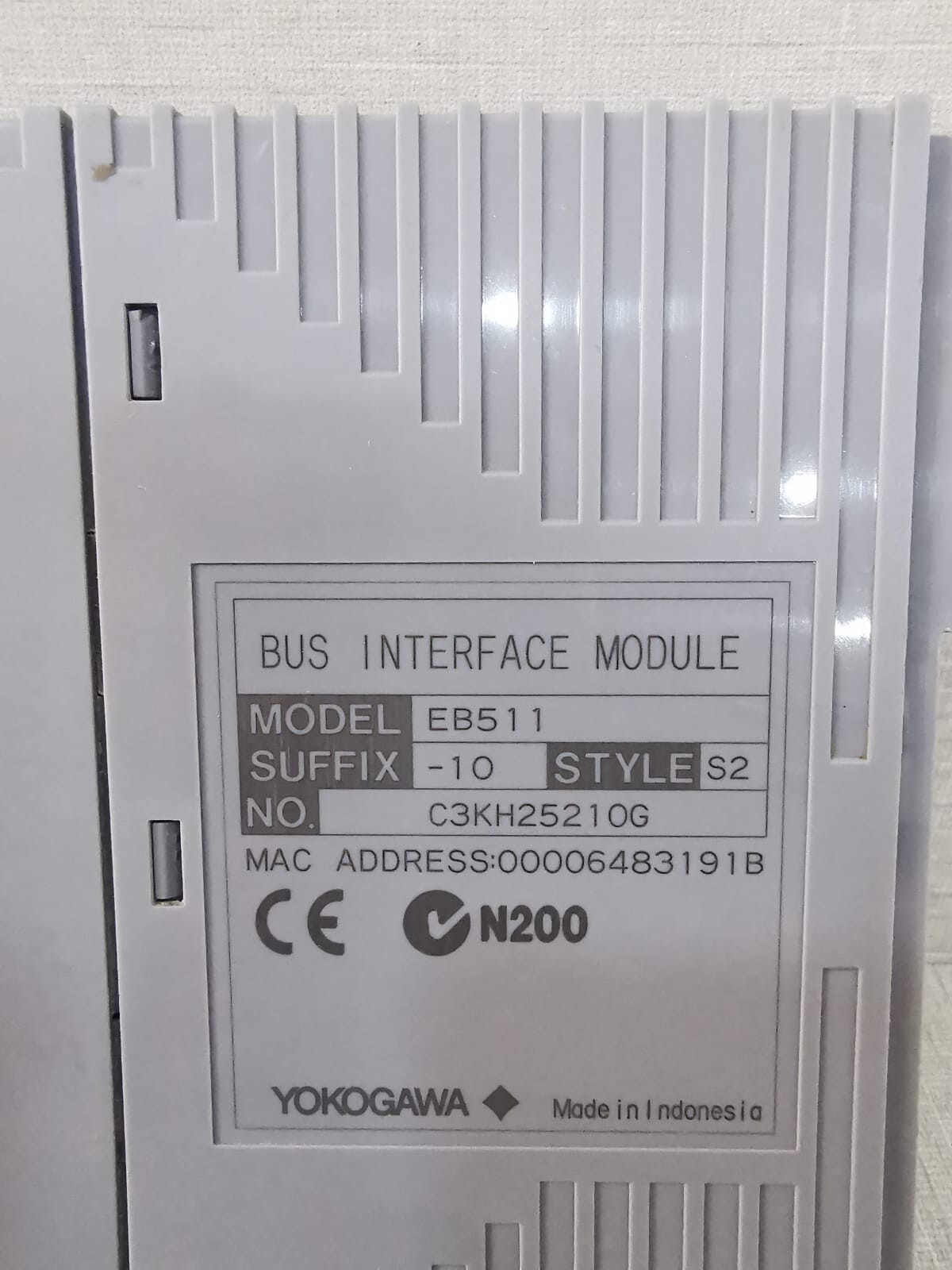 Yokogawa EB511-10 EB511 YOKOGAWA EB511-10 STYLE S2 BUS INTERFACE MODULE-WITH BENDED AND RUSTY PART 5