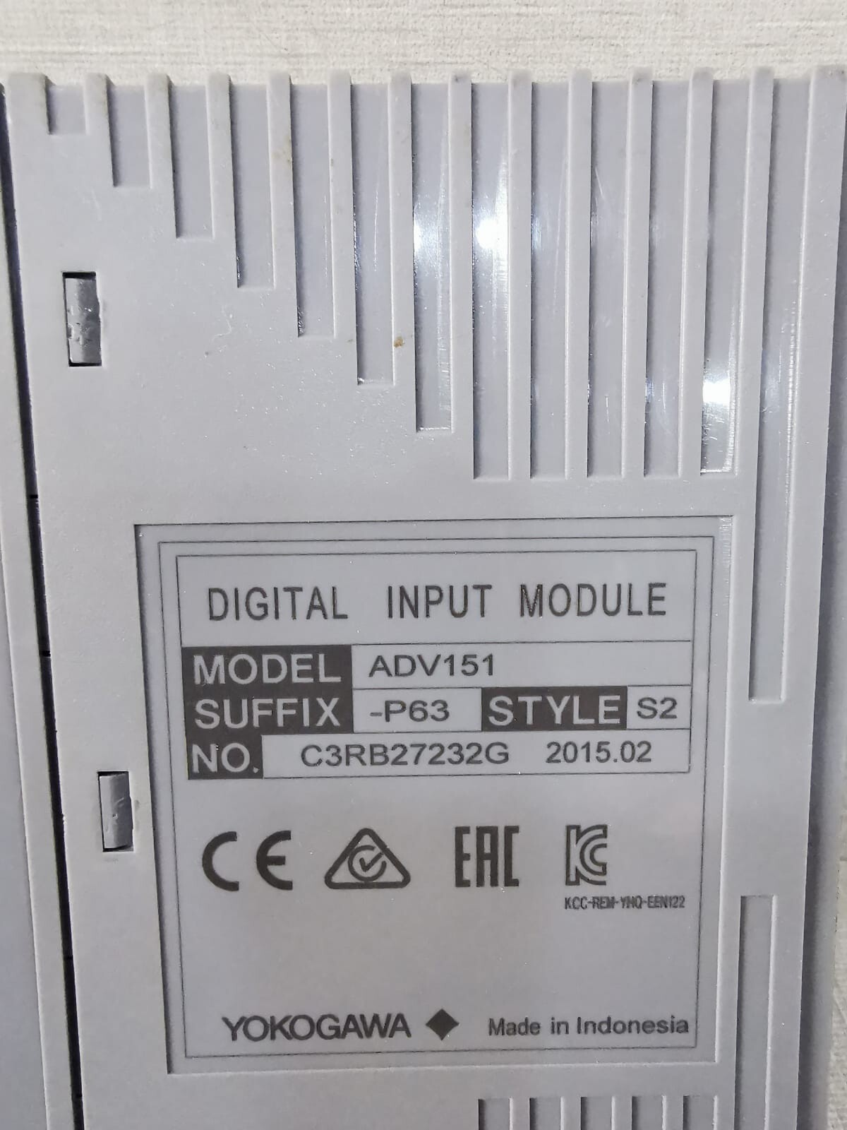 Yokogawa ADV151-P63 STYLE S2 ADV151 YOKOGAWA ADV151-P63 STYLE S2 DIGITAL INPUT MODULE WITH ATD5A-00 S1 4