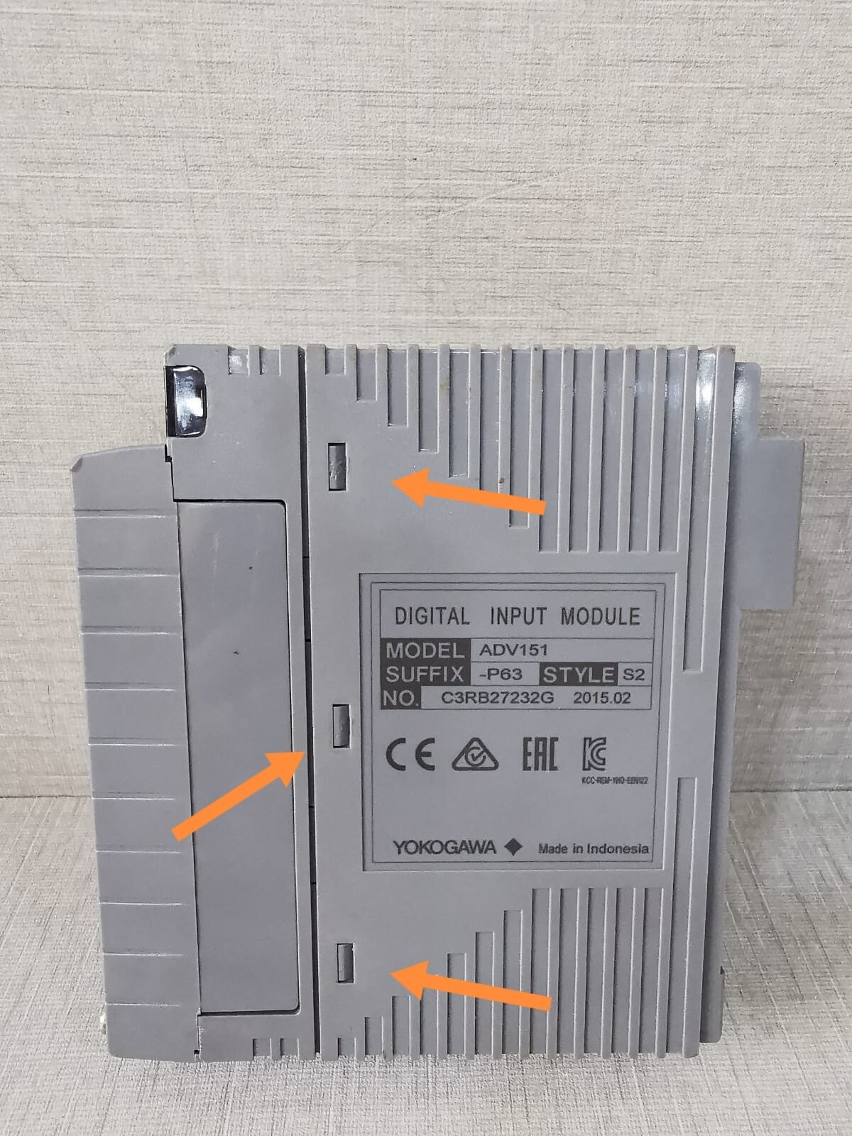 Yokogawa ADV151-P63 STYLE S2 ADV151 YOKOGAWA ADV151-P63 STYLE S2 DIGITAL INPUT MODULE WITH ATD5A-00 S1 5