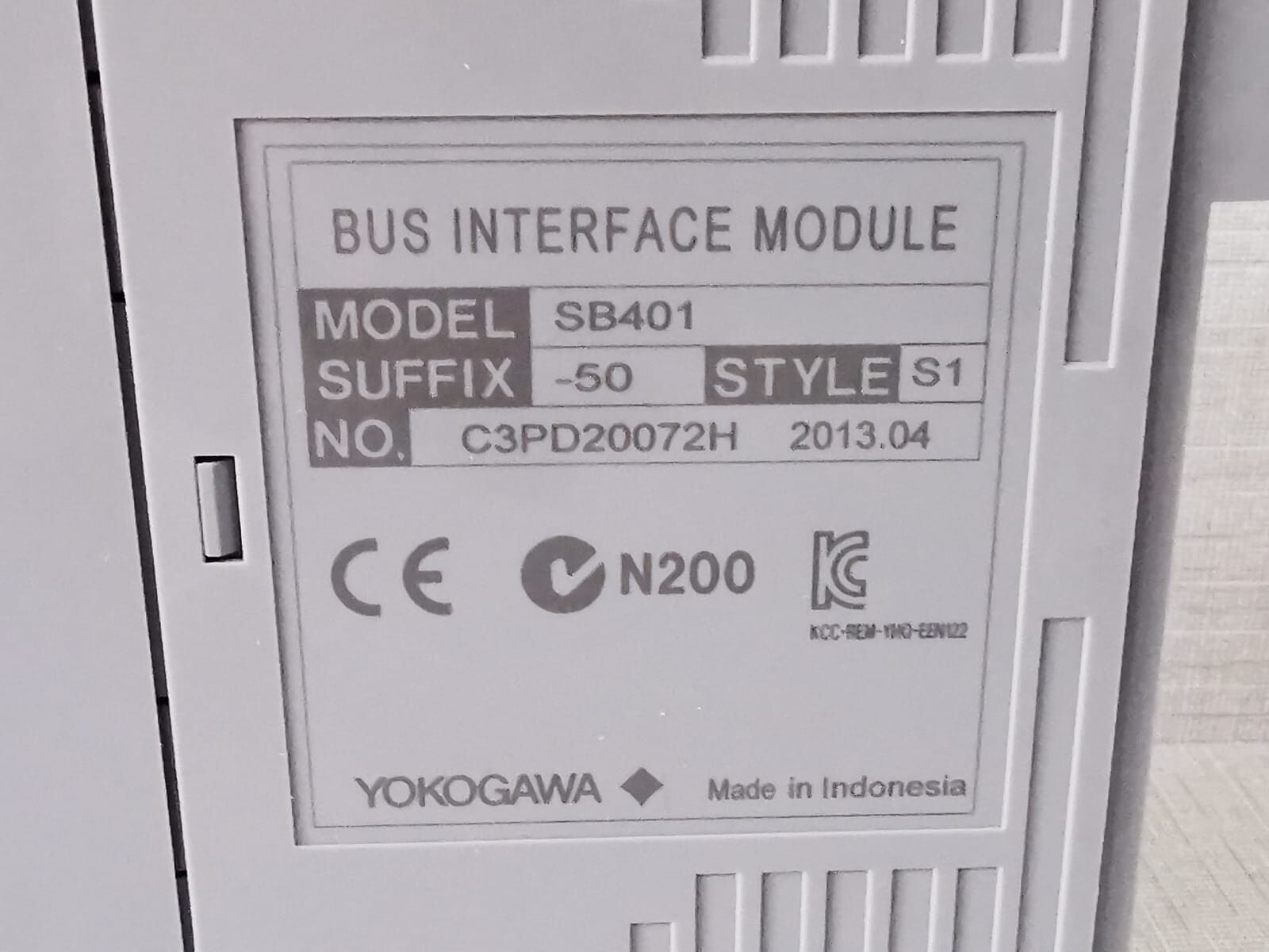 Yokogawa SB401-50 S1 YOKOGAWA SB401-50 S1 BUS INTERFACE MODULE 6