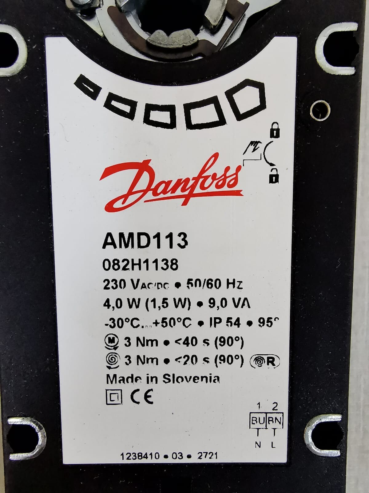 Danfoss 082H1138 Danfoss AMD113 Electrical Actuator 082H1138 3