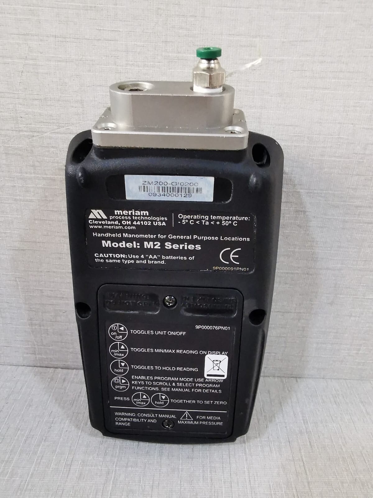 Meriam ZM200-GI0200 Meriam M2 Series ZM200-GI0200 Smart Manometer 8