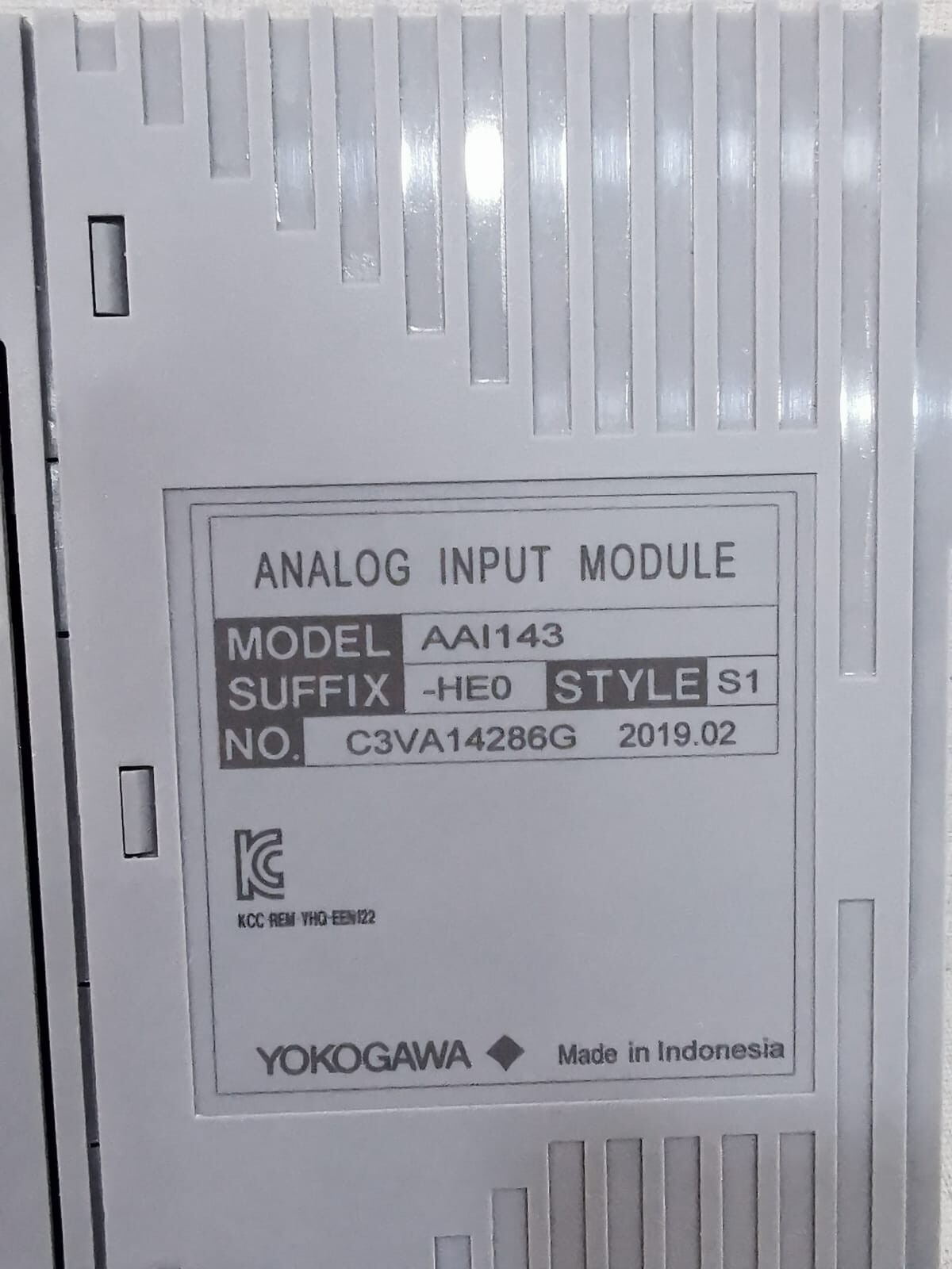 Yokogawa AAI143-HE0 STYLE S1 AAI143 YOKOGAWA AAI143-HE0 STYLE S1 ANALOG INPUT MODULE WITH ATK4A-00 S1 4