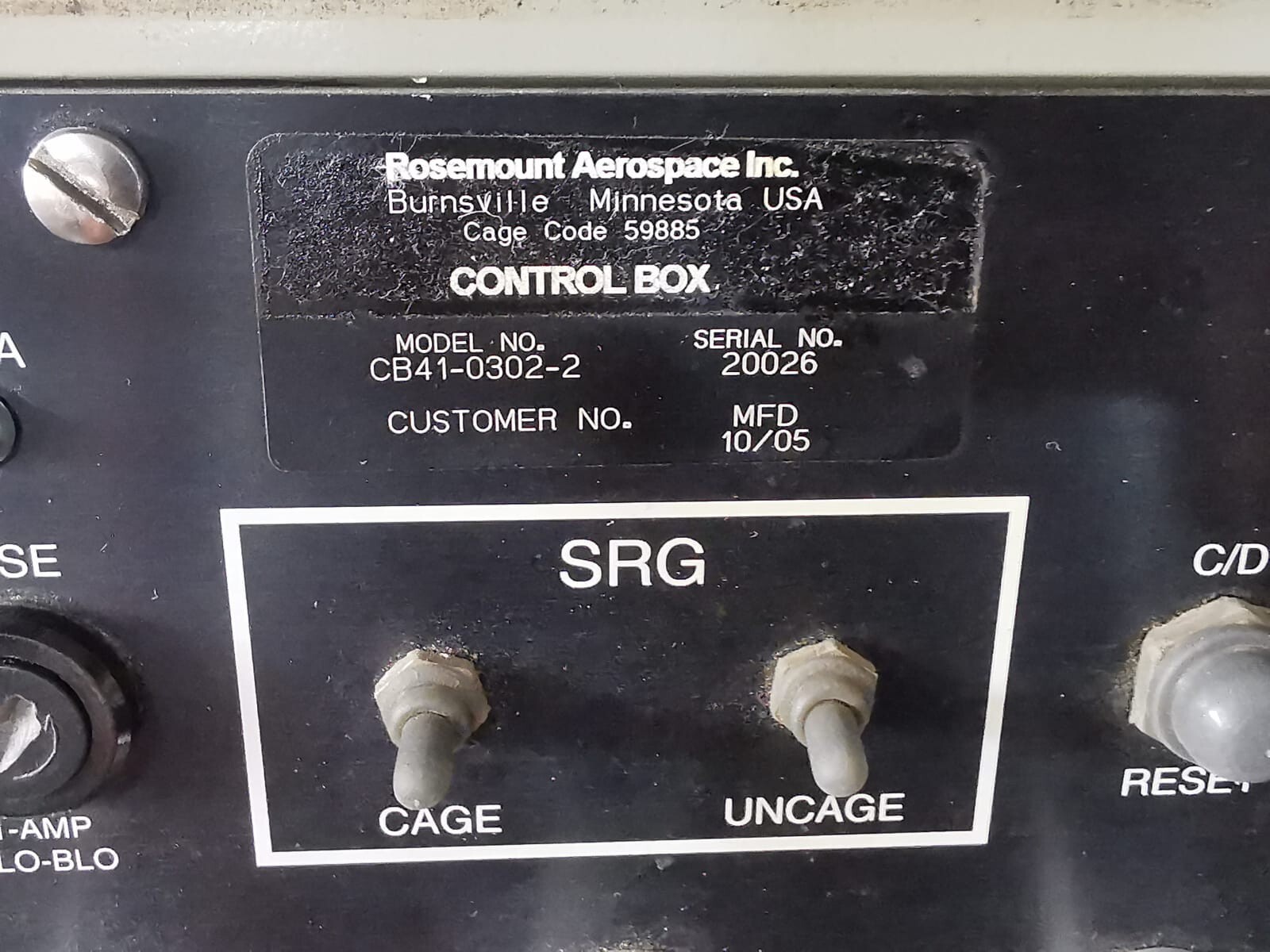 Rosemount CB41-0302-2 Rosemount Aerospace CB41-0302-2 Pressure Equalizer 4