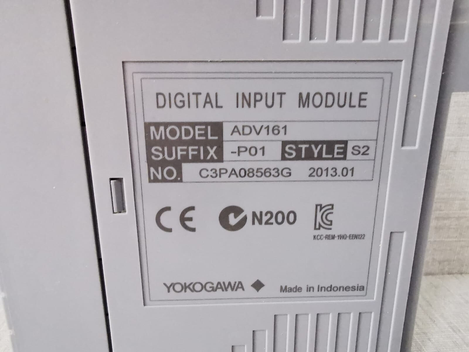 Yokogawa ADV161-P01 S2 YOKOGAWA ADV161-P01 S2 DIGITAL INPUT MODULE 8