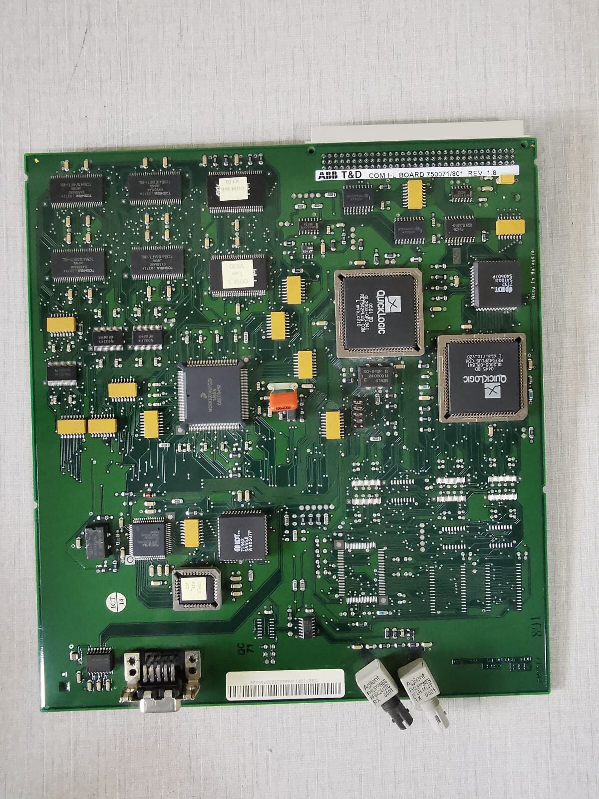 ABB REF542PLUS ABB COM I-L BOARD 750071/801 REV 1.8 PCB Board for REF542plus Base Unit 2