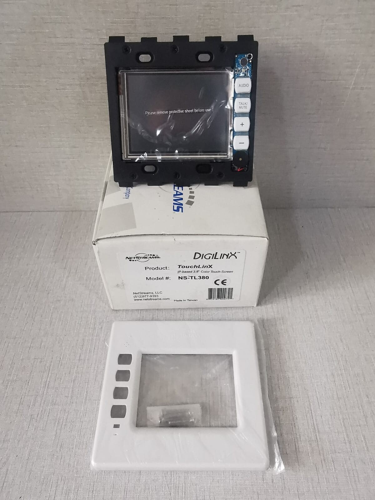NETSTREAMS NS-TL380 TOUCHLINX IP-BASED 3.8" COLOR TOUCH-SCREEN