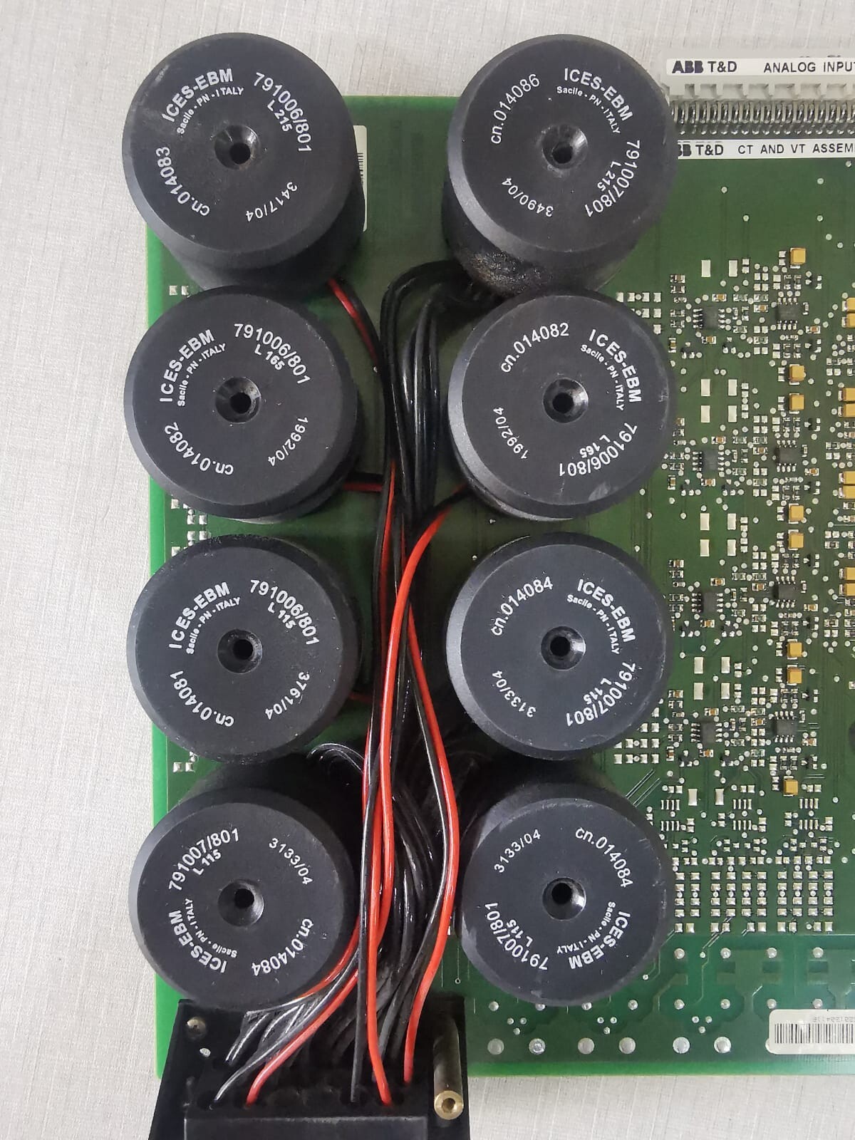 ABB 750138-802 ABB 750138-802 Rev. 1.2 Analog Input PCB Board for REF542plus Base Unit 5