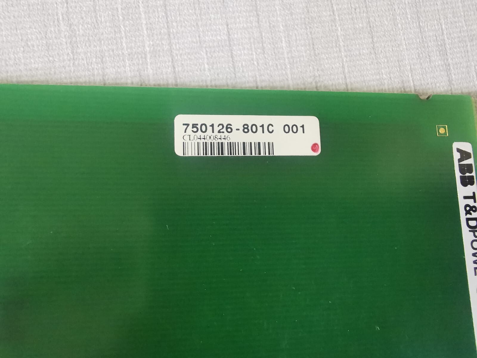 ABB 750126-801C ABB POWER SUPPLY BOARD 750126-801C REV 1.4 PCB Board for REF542plus Base Unit 7