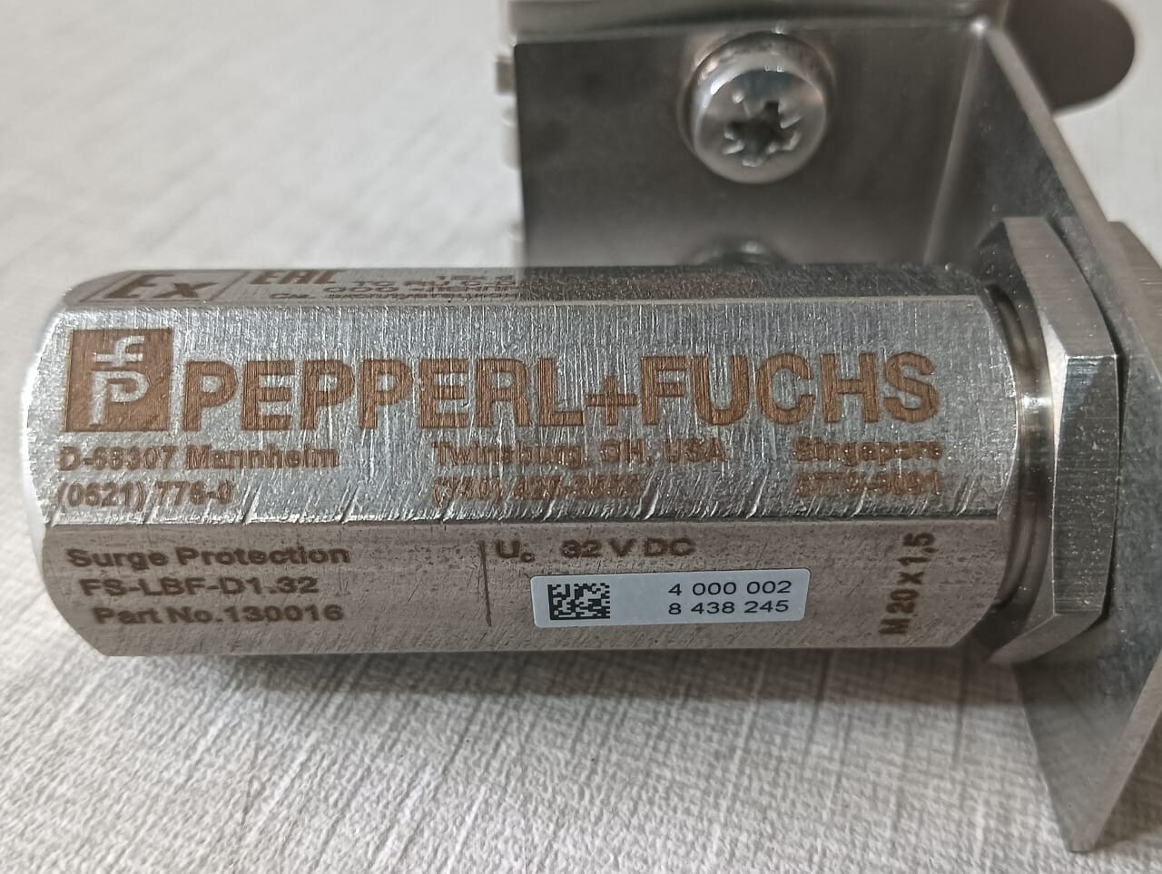 Pepperl 130016 Pepperl+Fuchs Surge protector FS-LBF-D1.32 P/n: 130016 2