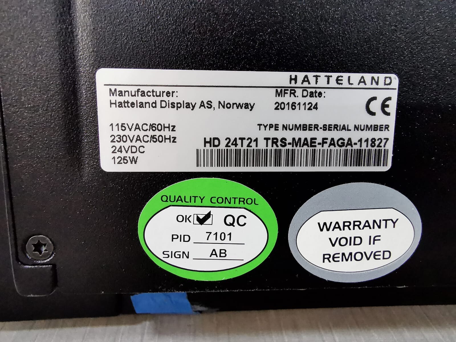 HATTELAND HD 24T21 TRS-MAE-FAGA-11827 HATTELAND HD 24T21 TRS-MAE-FAGA-11827 Maritime Monitor Display 2