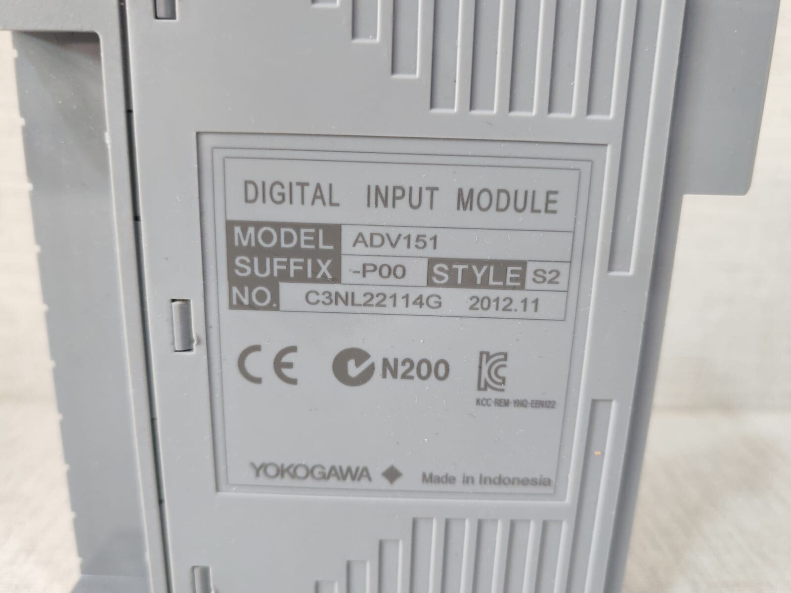 Yokogawa ADV151-P00 S2 YOKOGAWA ADV151-P00 S2 DIGITAL INPUT MODULE 6