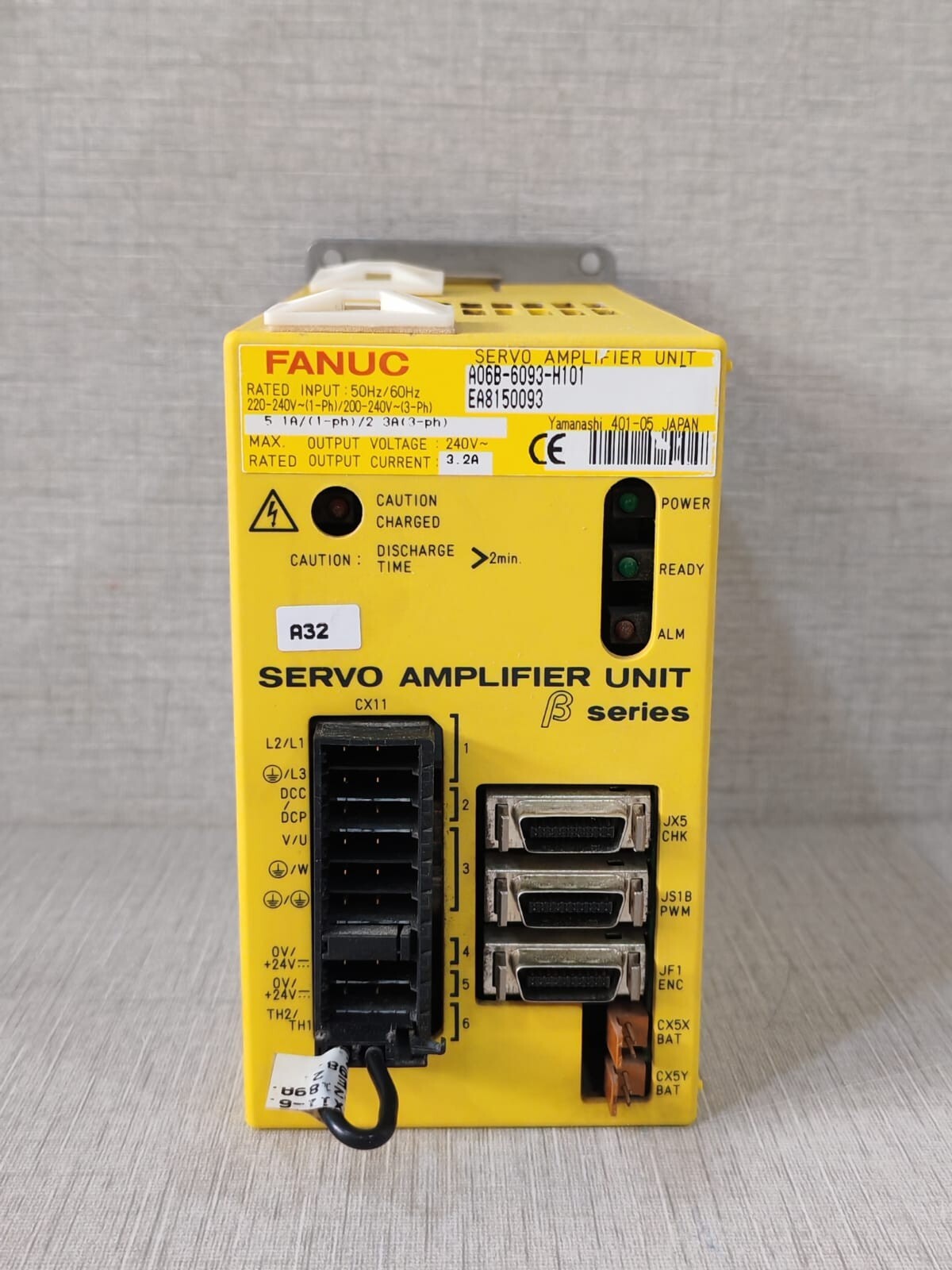 GE FANUC A06B-093-H101 SERVO AMPLIFIER UNIT