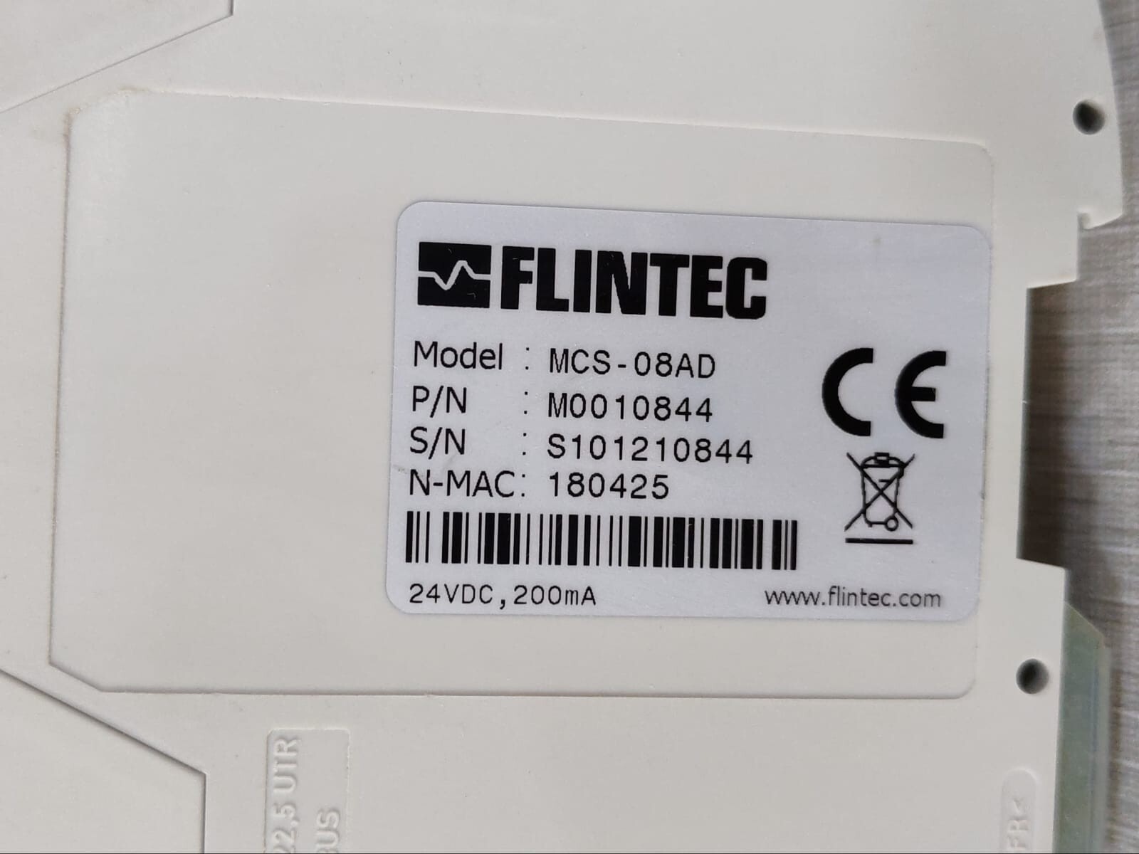 FLINTEC M0010844 FLINTEC MCS-08AD ANALOG DIGITIZER M0010844 5