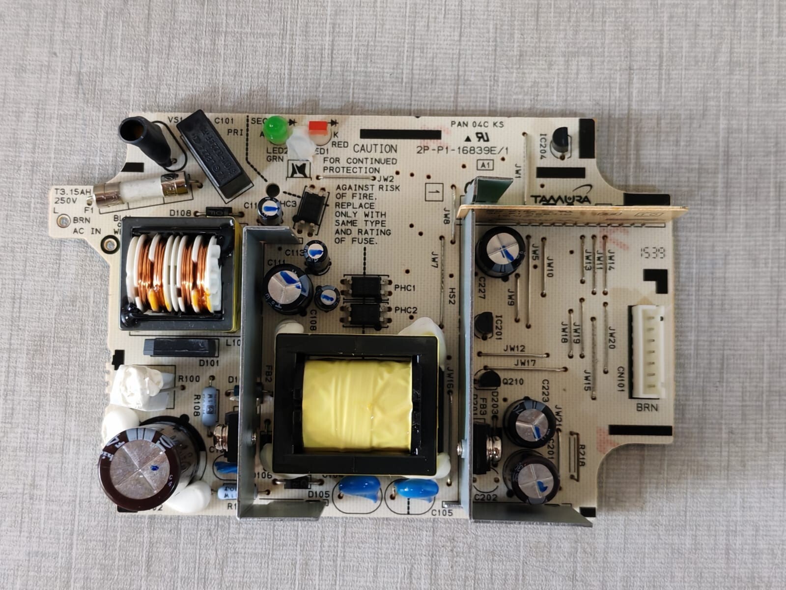 TAMURA 2P-P1-16839E/1 TAMURA 2P-P1-16839E/1 POWER SUPPLY PCB CARD 2