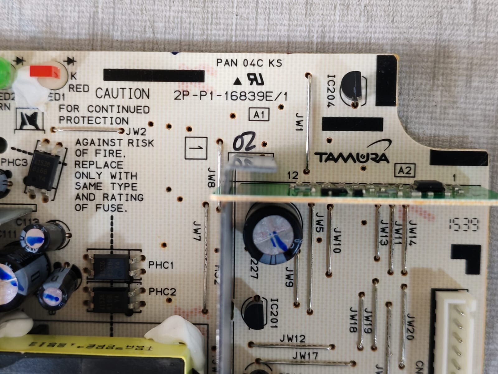 TAMURA 2P-P1-16839E/1 TAMURA 2P-P1-16839E/1 POWER SUPPLY PCB CARD 3