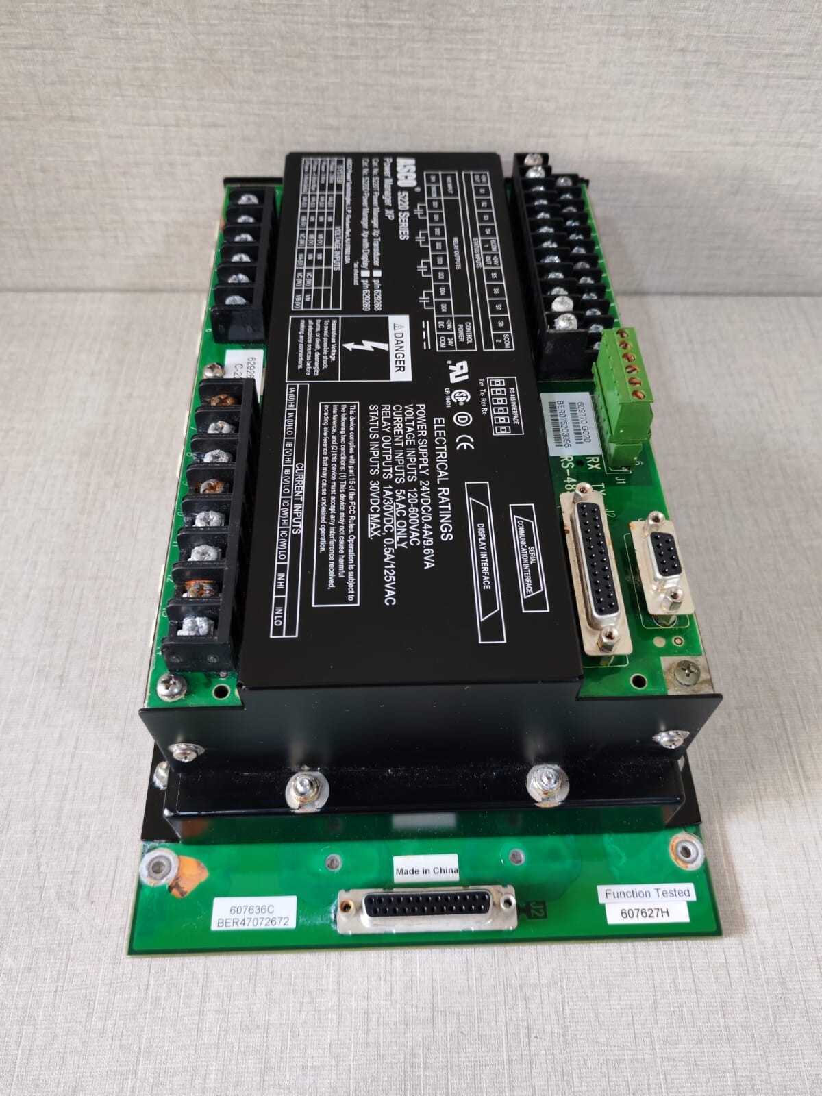 ASCO ASCO 5220 ASCO 5220 Power Manager xP with Display, 5200 Series -. Check Properly Photos for the Condition. With slightly Dirt insdide LED Screen Display, with Minimal Rusty Parts 10