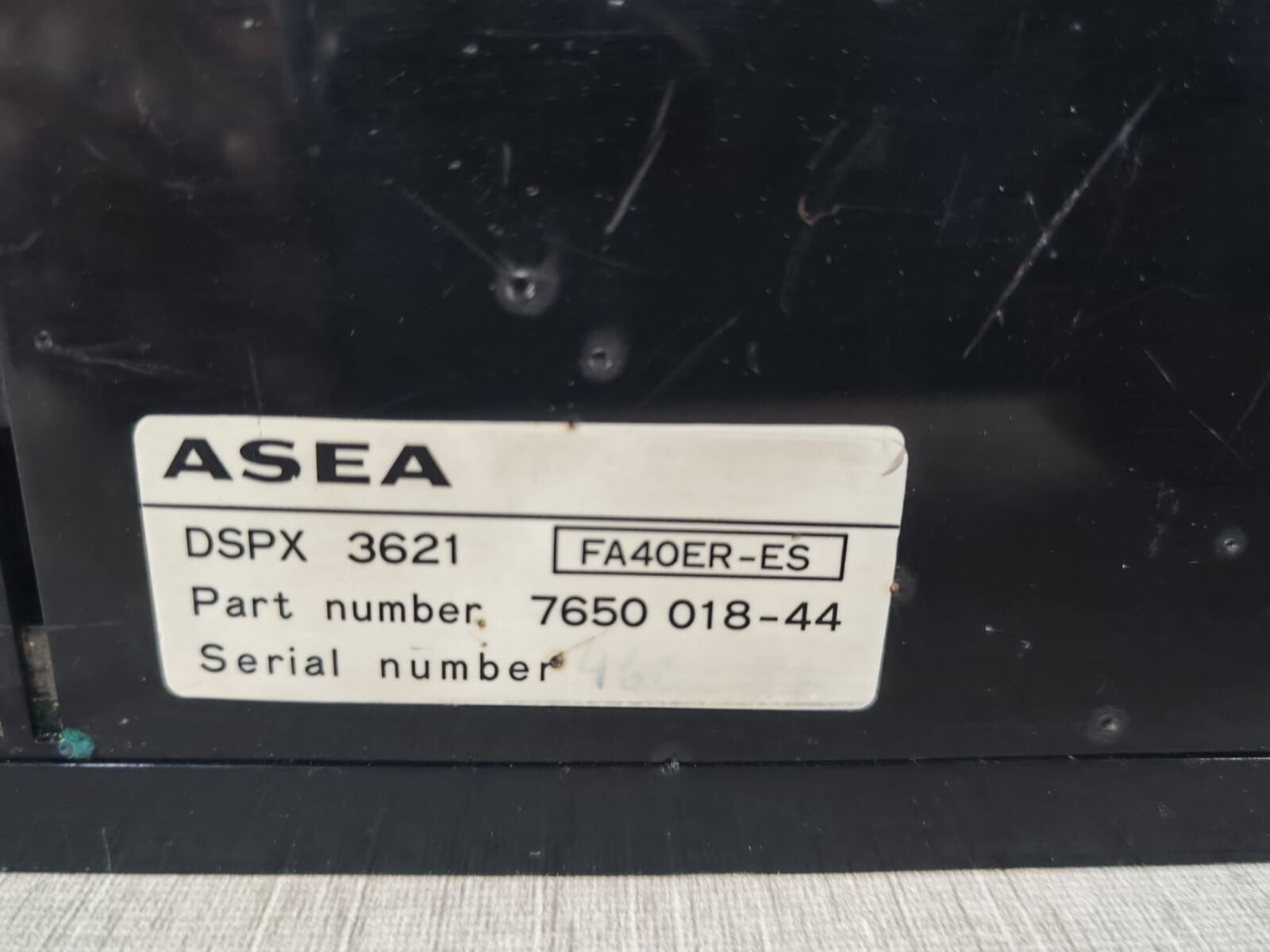 ASEA 020 7650 018-44 DSPX 3621 FA40ER-ES ASEA MASTERPIECE 020 7650 018-44- WITH DAMAGED/BURNED PART 4