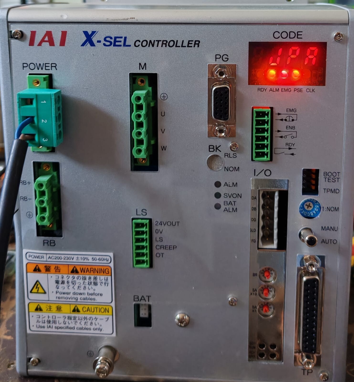 IAI X-SEL-J-1-400I-CC-EEE-0-2 IAI X-SEL-J-1-400I-CC-EEE-0-2 X-SEL CONTROLLER 2
