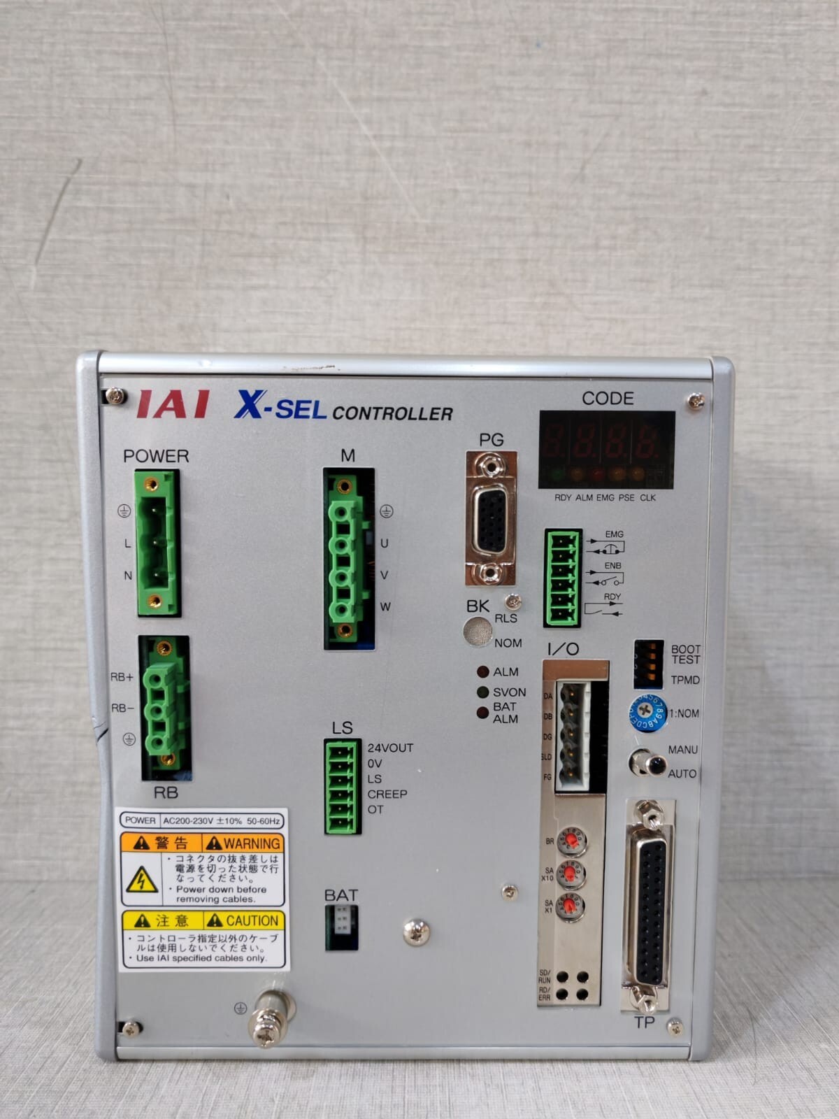 IAI X-SEL-J-1-400I-CC-EEE-0-2 IAI X-SEL-J-1-400I-CC-EEE-0-2 X-SEL CONTROLLER 4