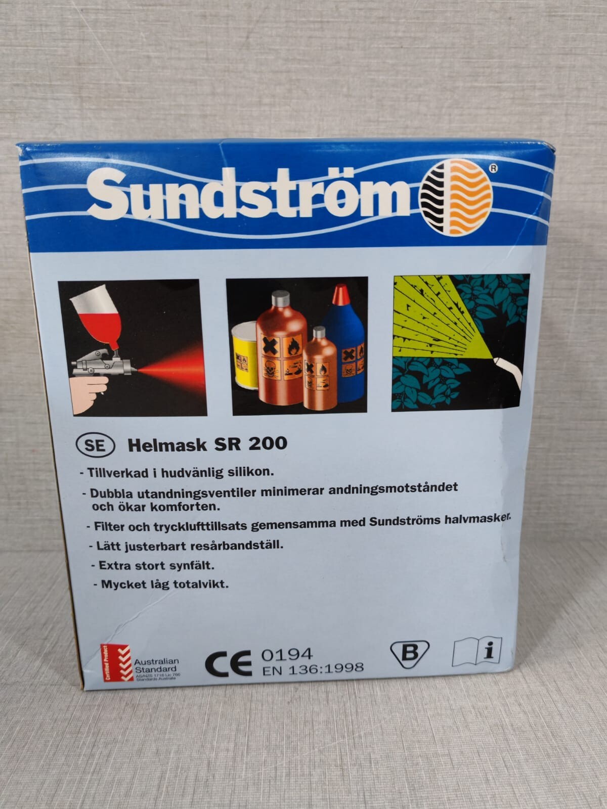 Sundstrom SR-200 Sundstrom SR 200 Full Face Silicone Mask Respirator 3