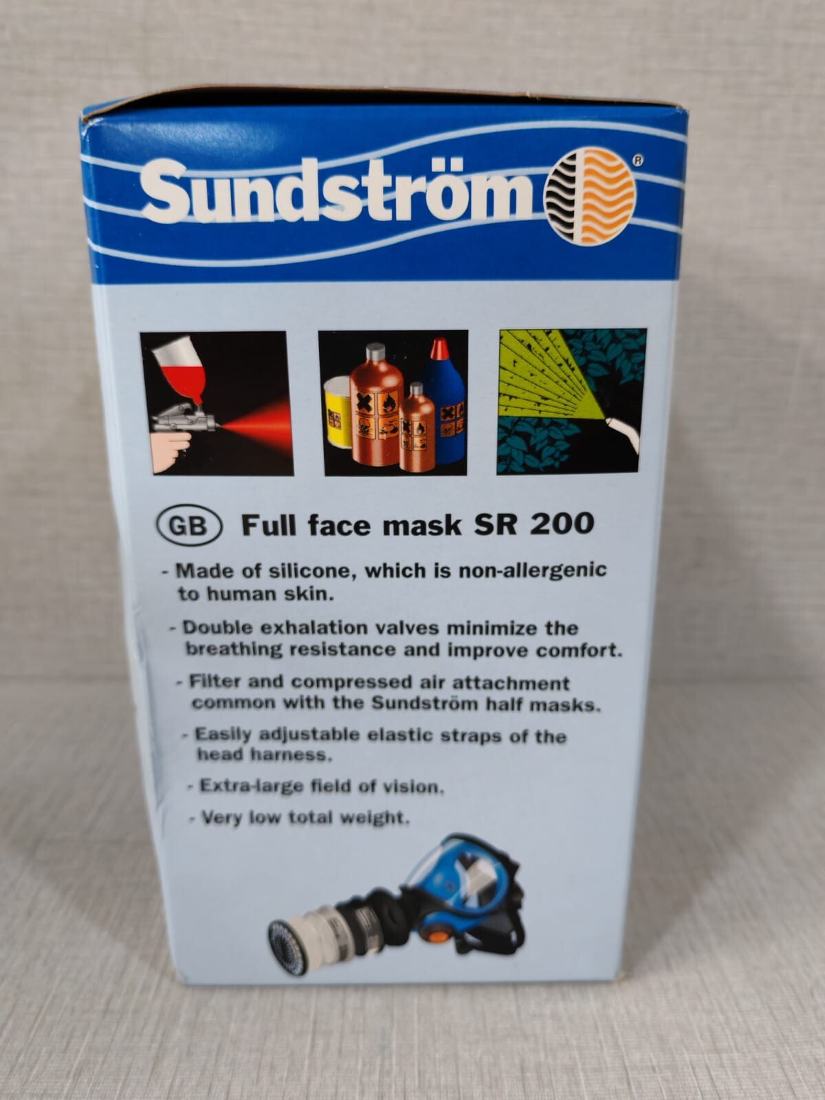 Sundstrom SR-200 Sundstrom SR 200 Full Face Silicone Mask Respirator 4