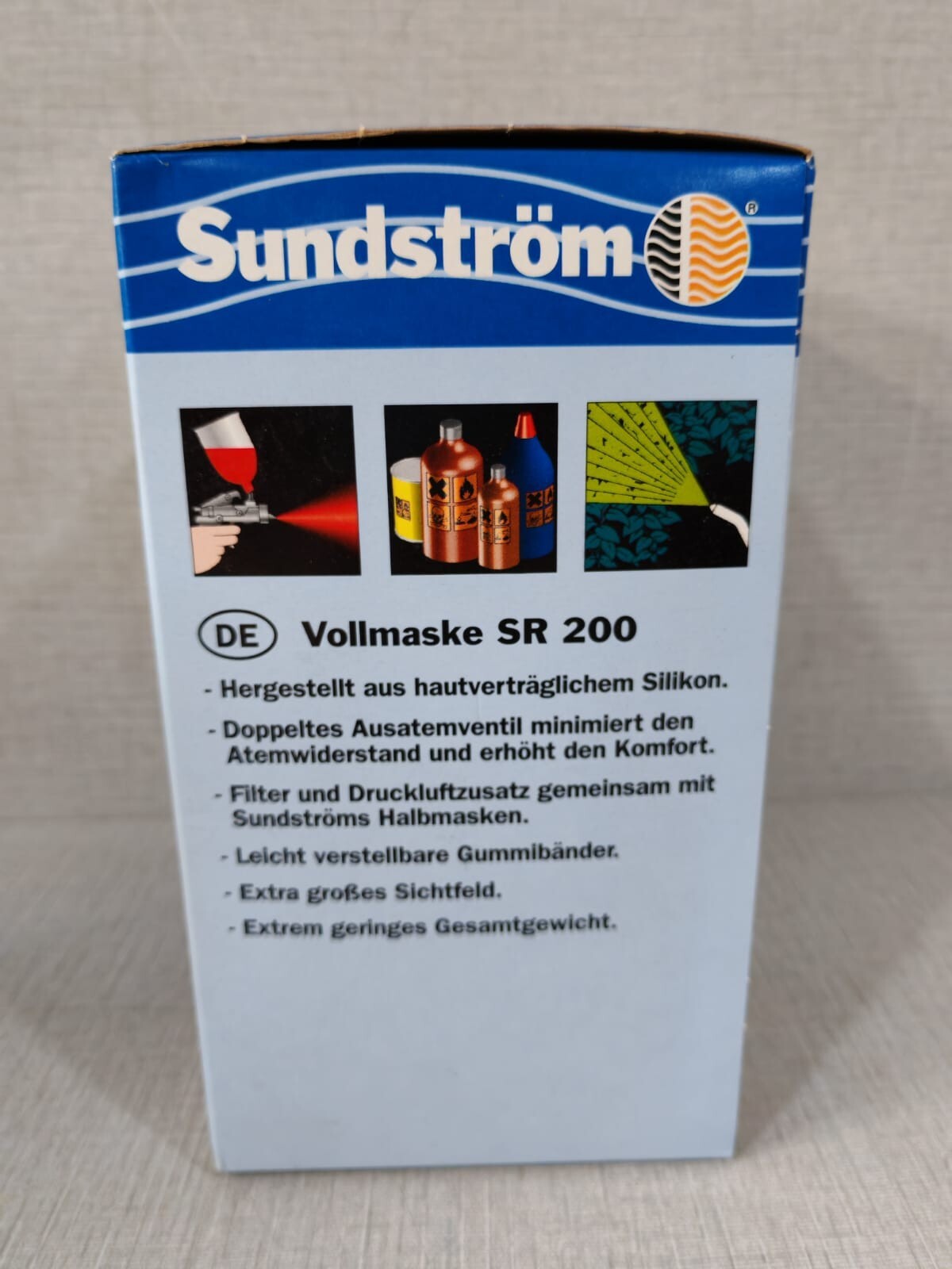 Sundstrom SR-200 Sundstrom SR 200 Full Face Silicone Mask Respirator 5